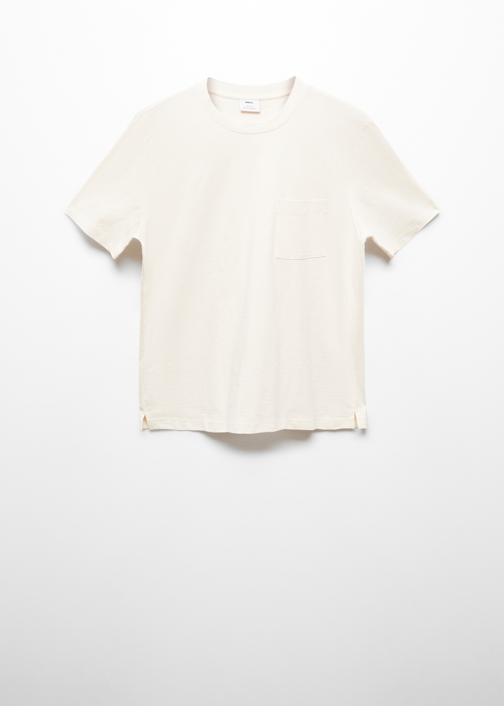 100% cotton t-shirt with pocket - Article without model