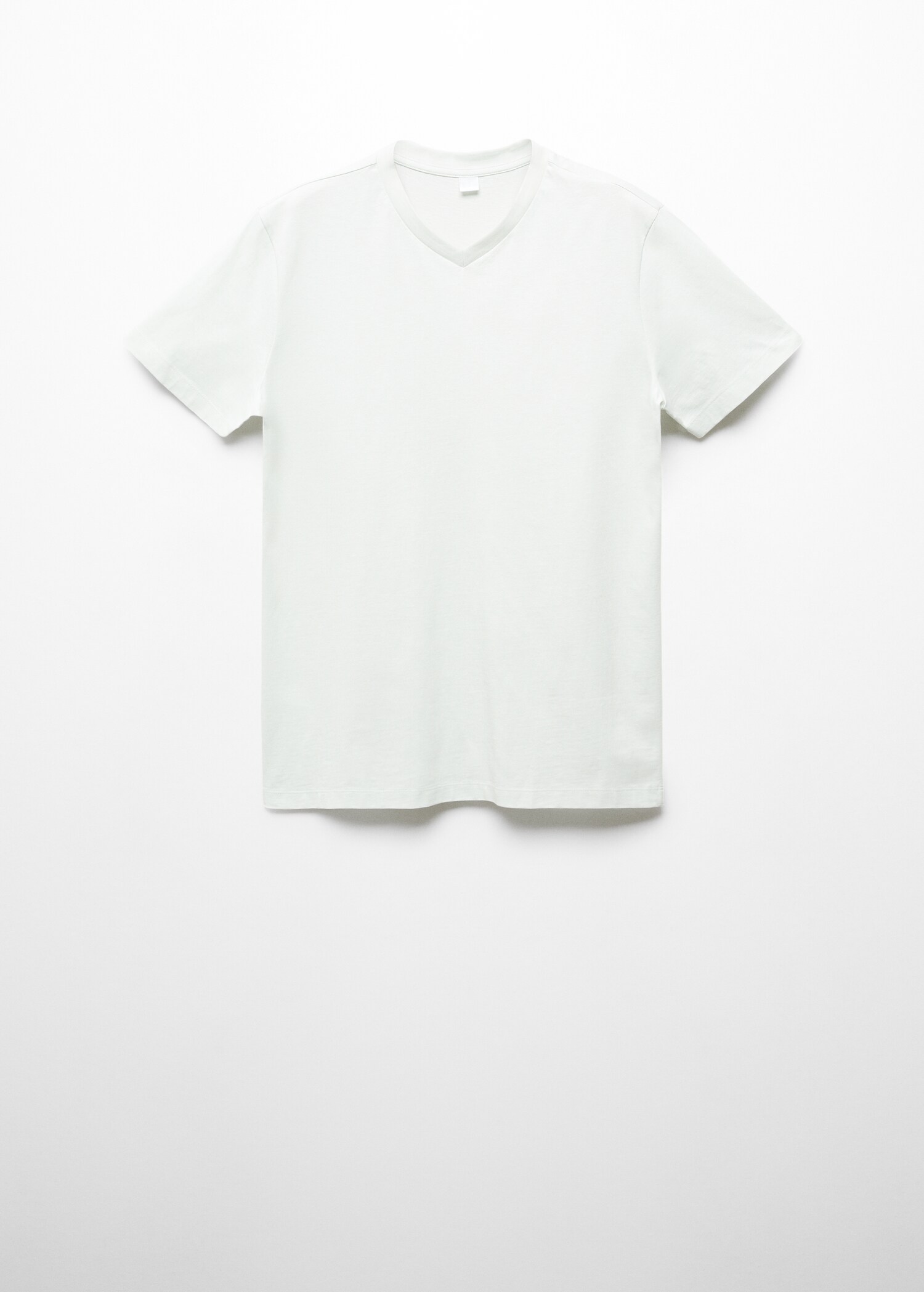 Basic cotton V-neck T-shirt - Article without model