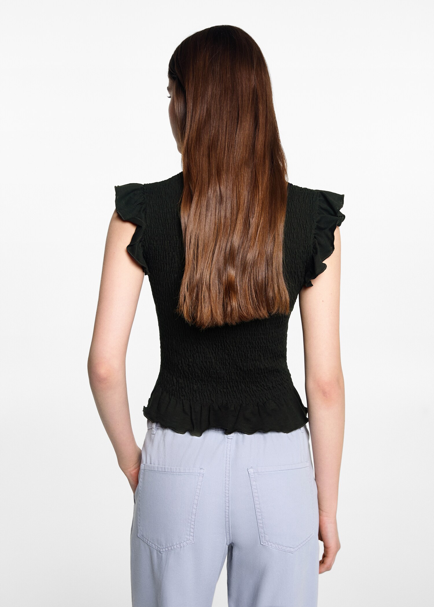 Ruffles ruched T-shirt - Reverse of the article