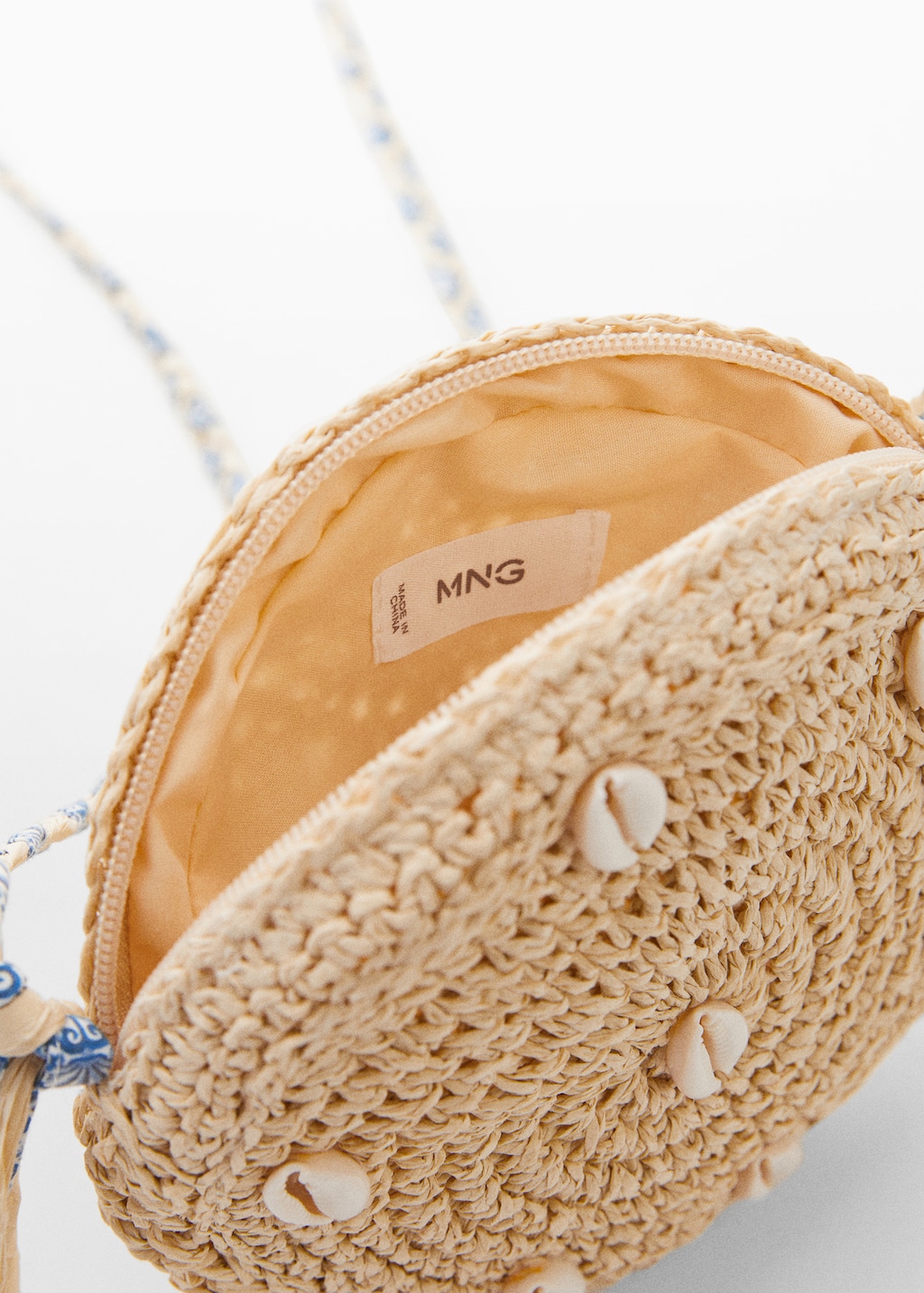 Sac paille coquillages