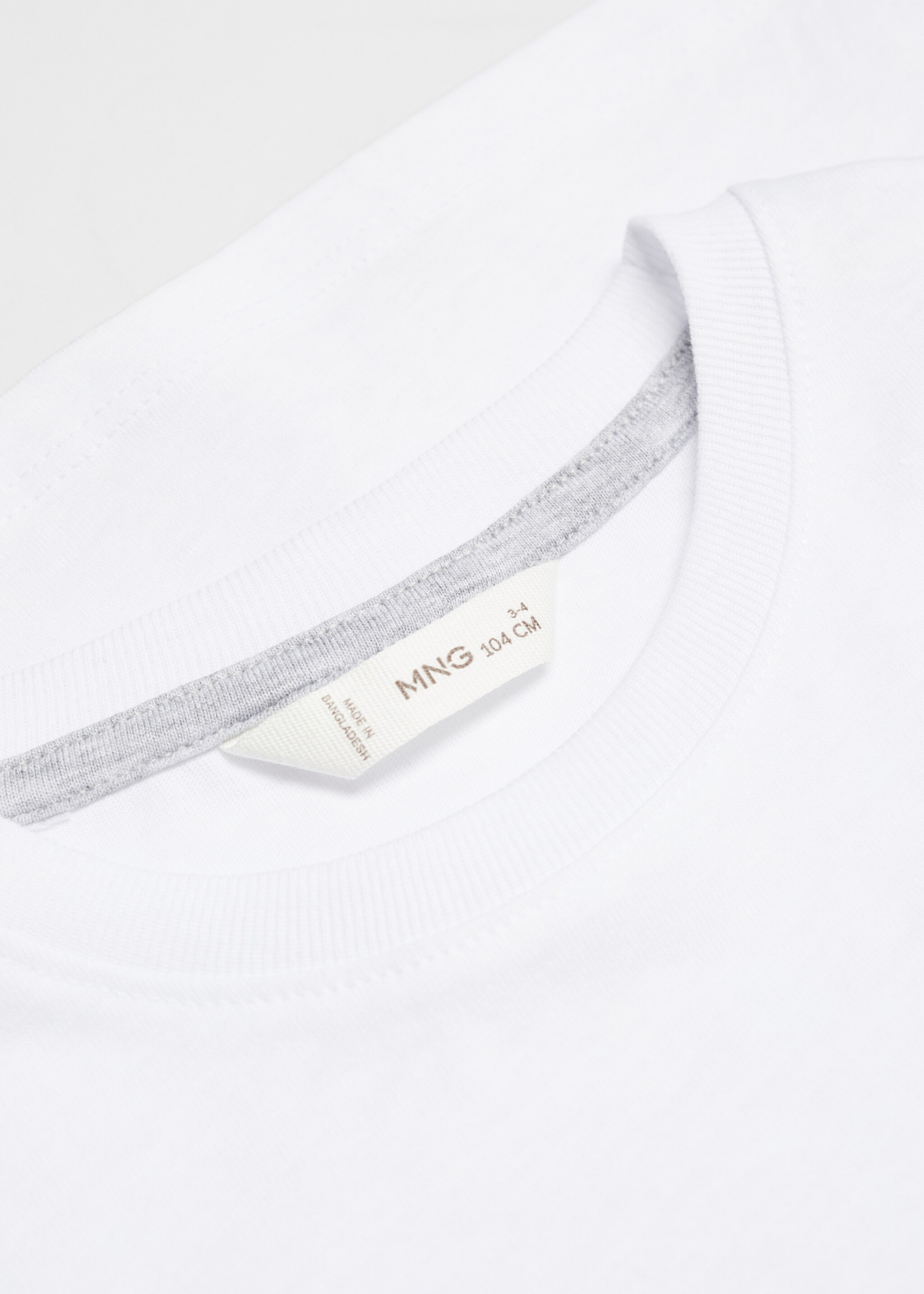 Essential cotton-blend T-shirt - Details of the article 0, White. Ref: 67025998-00.