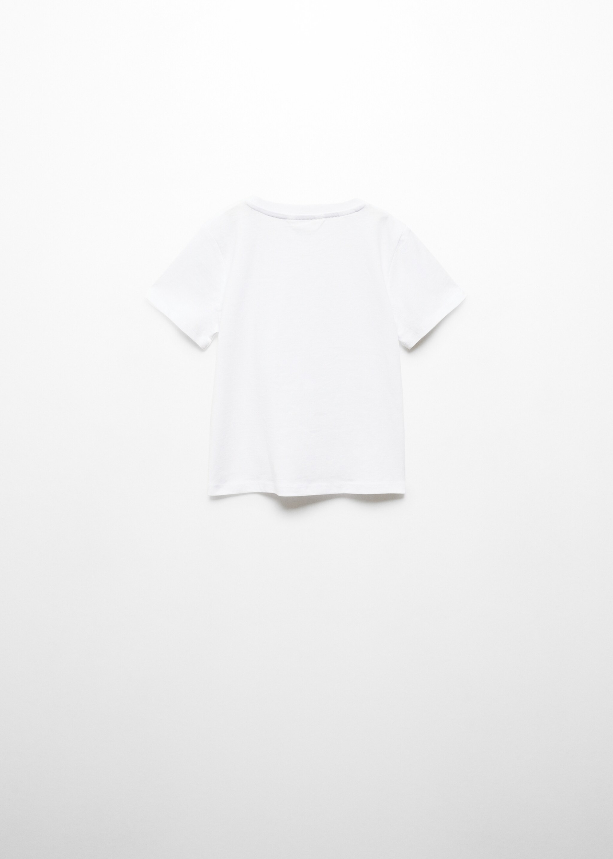 Essential cotton-blend T-shirt - Reverse of the article, White. Ref: 67025998-00.