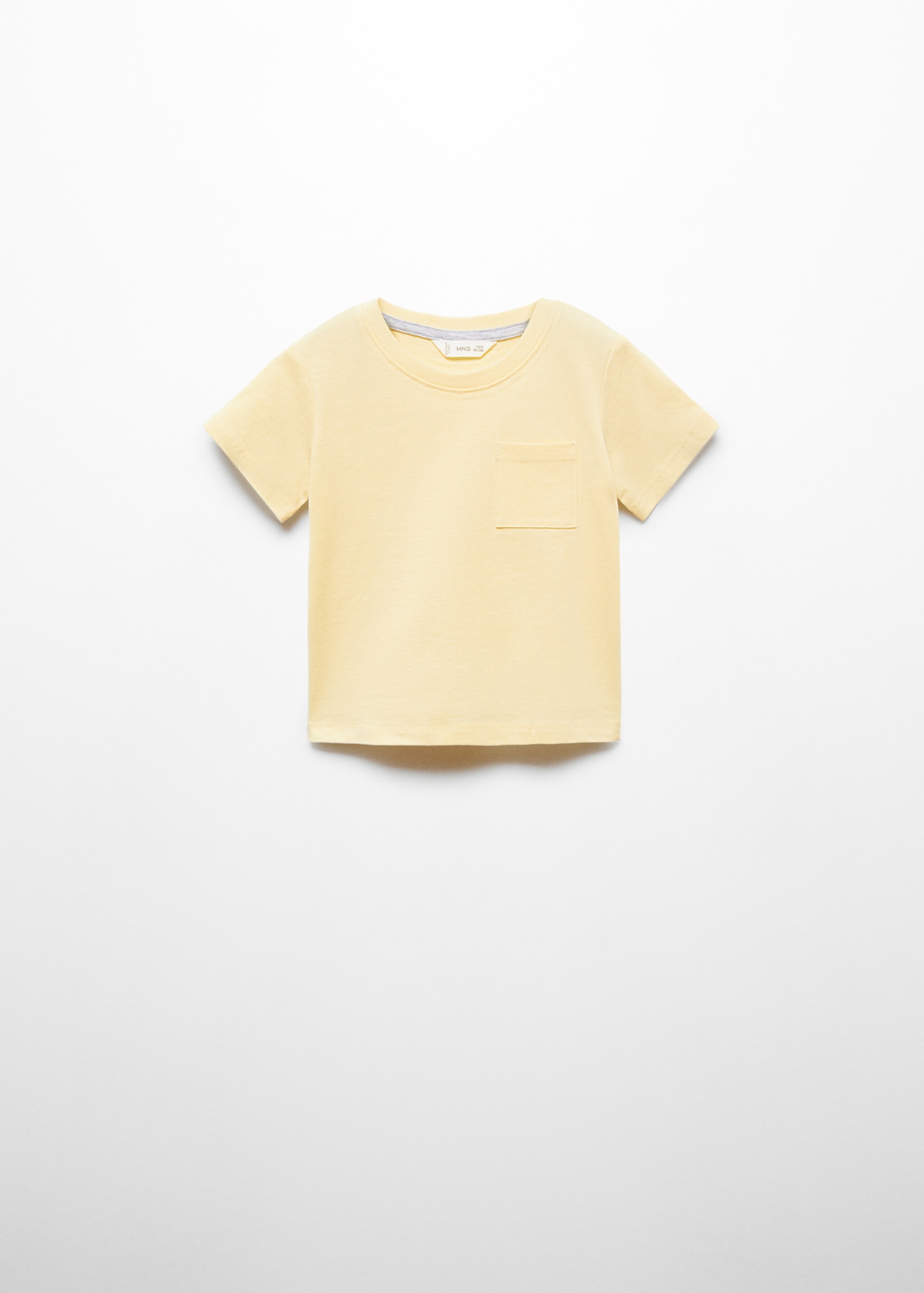 Essential cotton-blend T-shirt - Article without model, Yellow. Ref: 67025998-00.