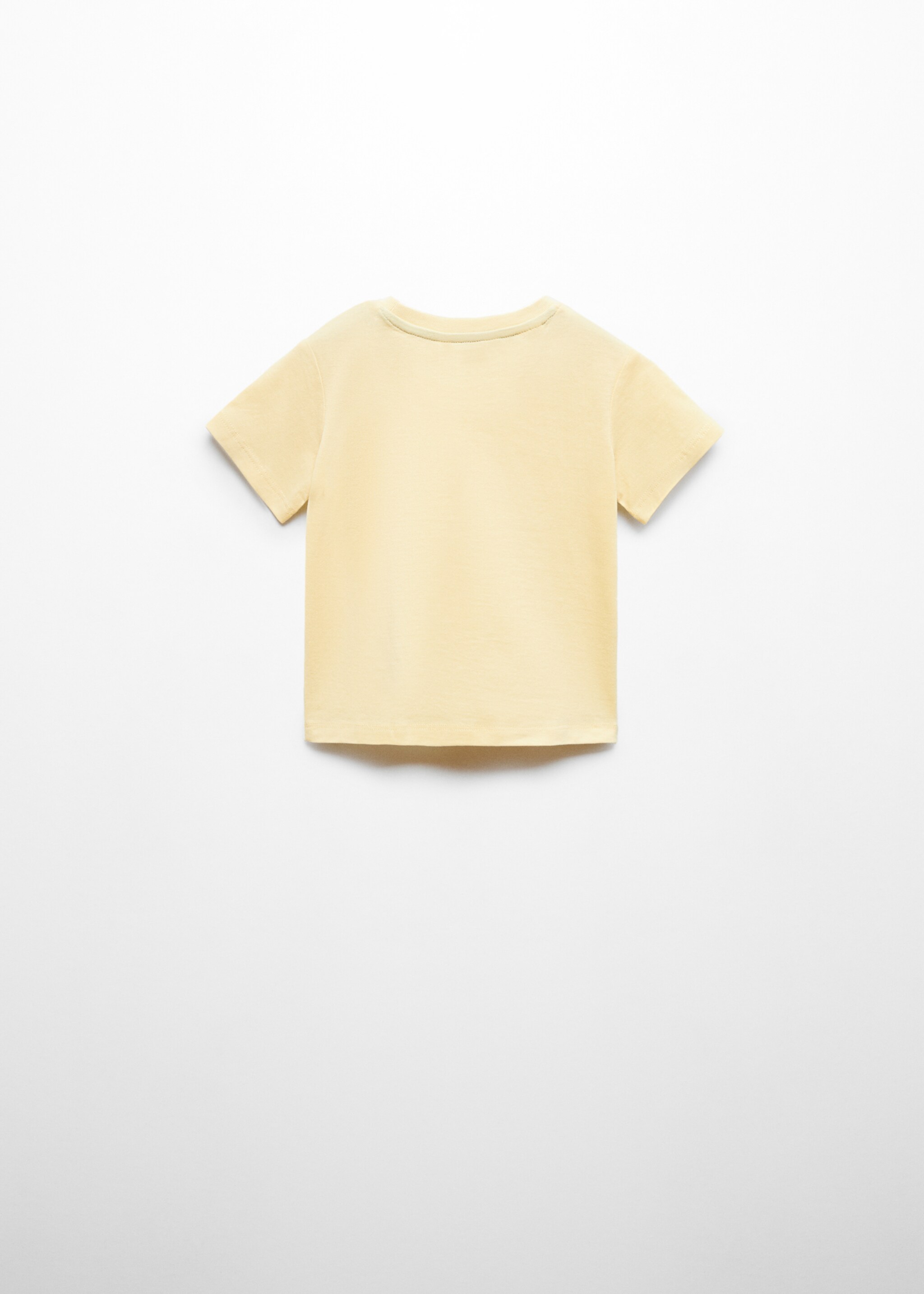 Essential cotton-blend T-shirt - Reverse of the article, Yellow. Ref: 67025998-00.