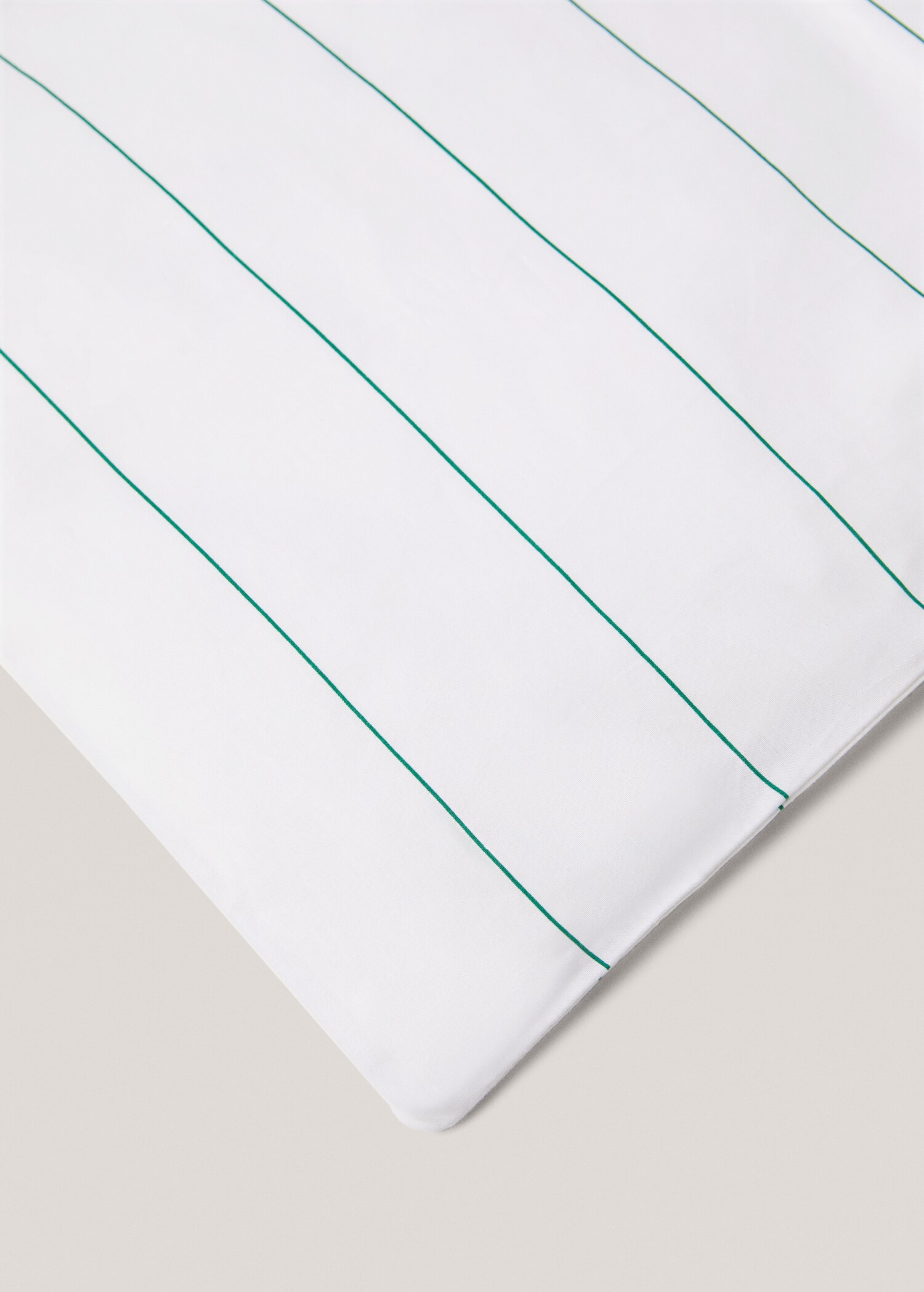 Striped cotton duvet cover queen bed - Details of the article 3