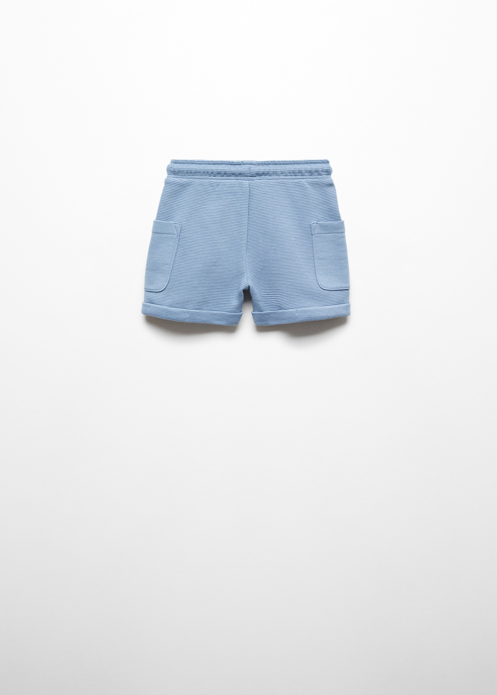 Textured cotton-blend Bermuda shorts - Reverse of the article