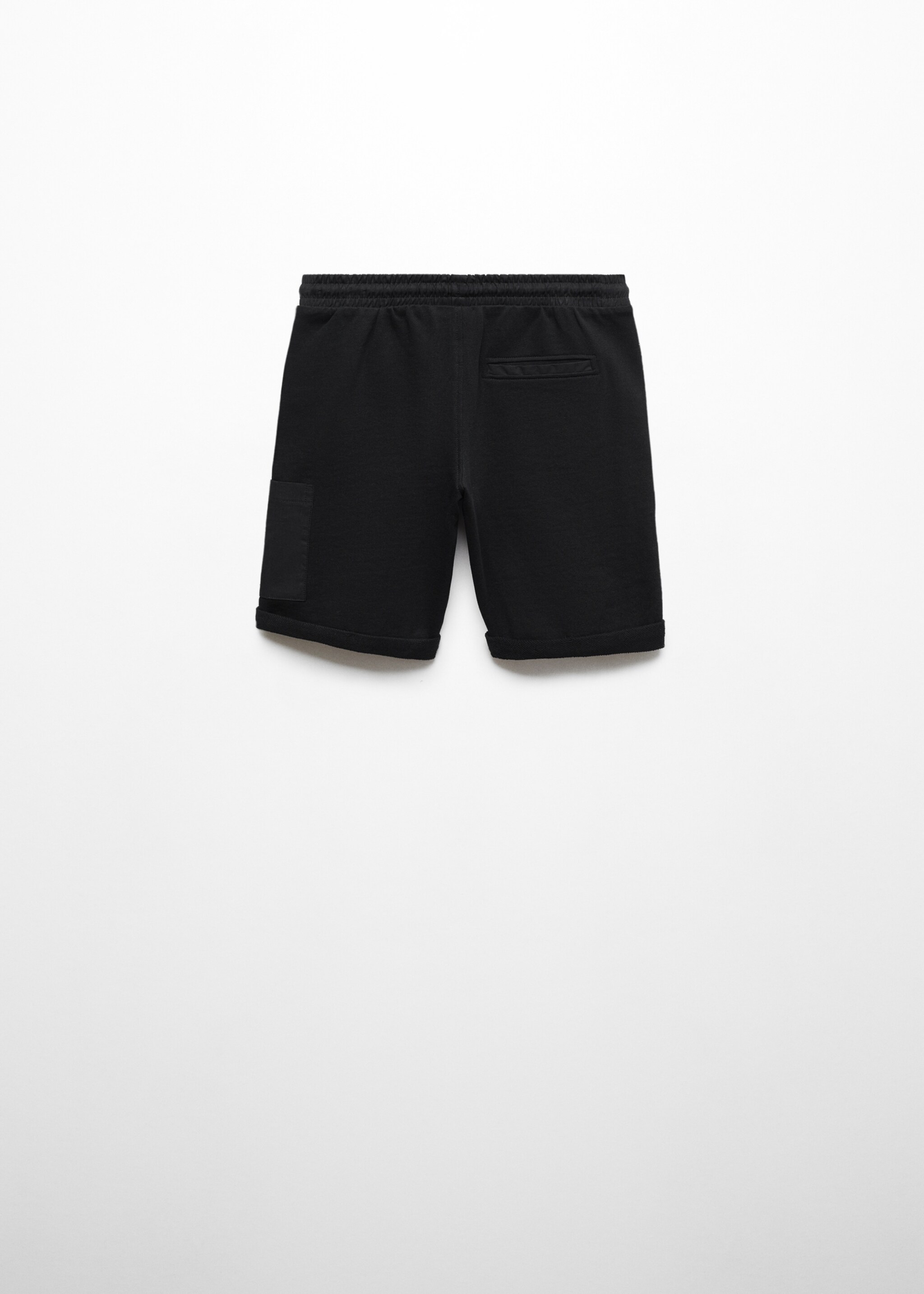 Cotton shorts with elastic waist - Reverse of the article
