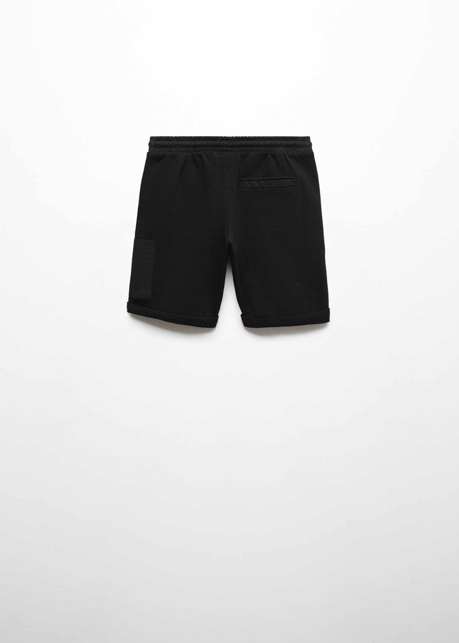 Cotton shorts with elastic waist - Reverse of the article