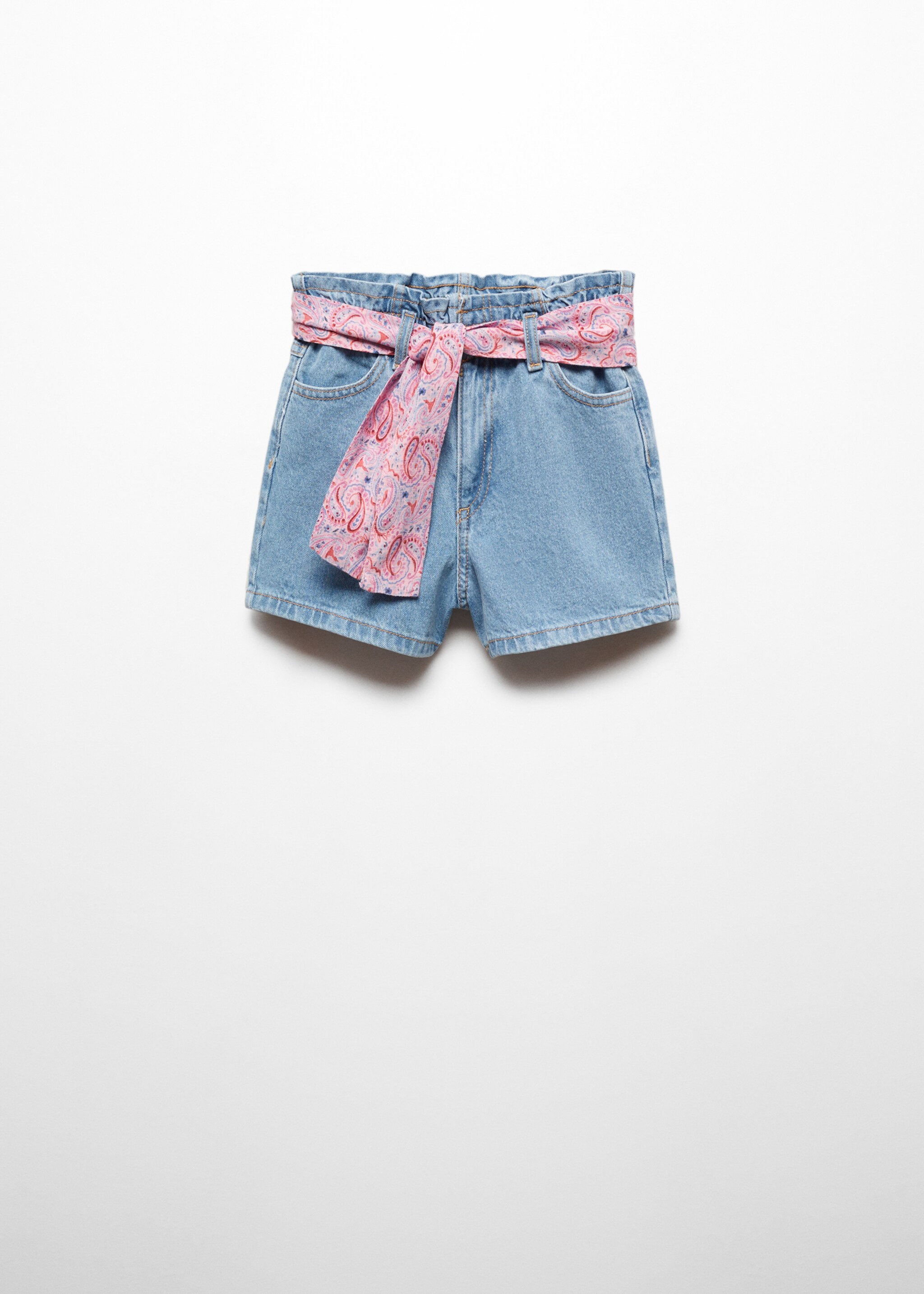 Paperbag shorts with belt - Article without model