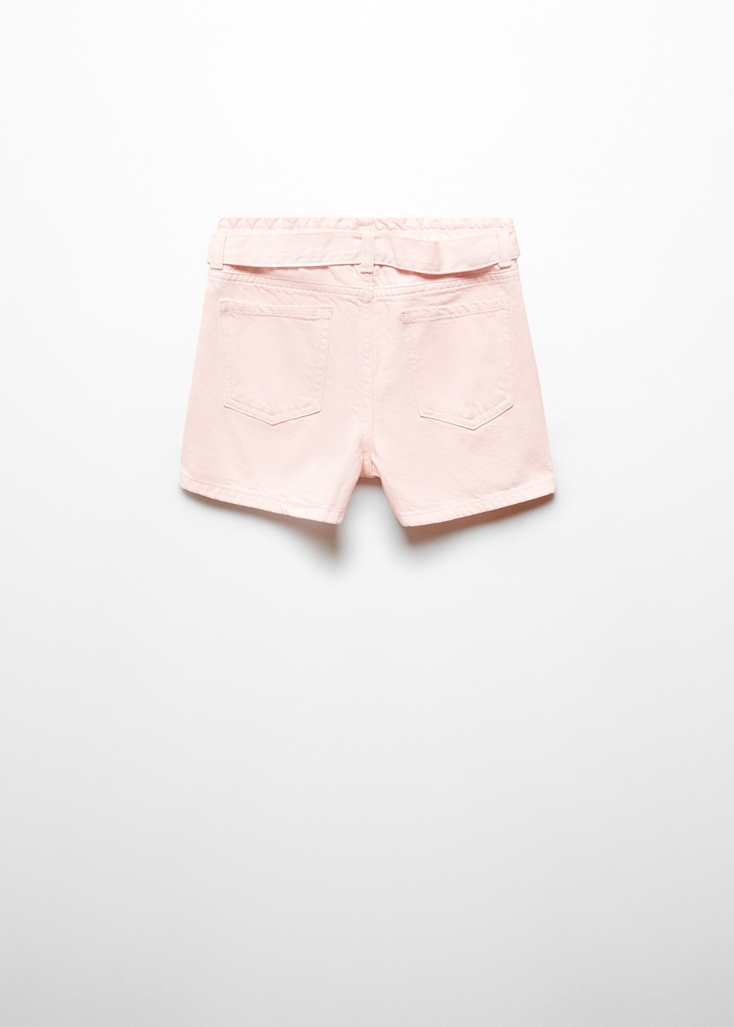 Paperbag shorts with belt - Reverse of the article