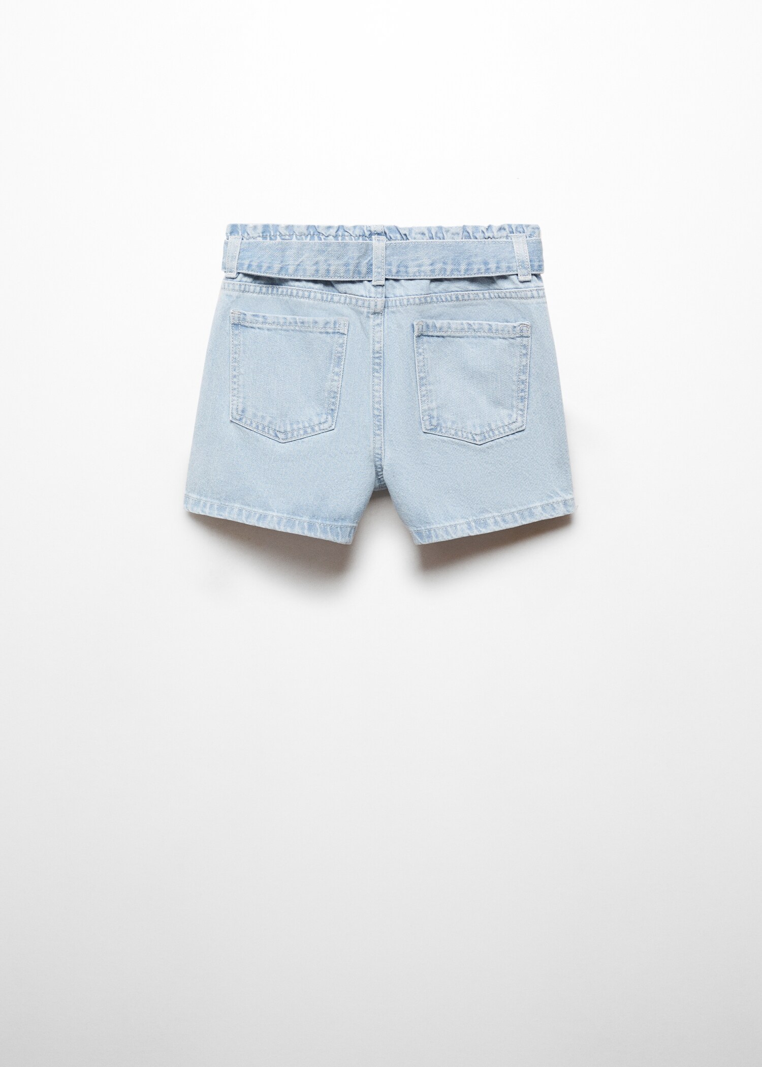 Paperbag-Shorts mit Gürtel - Rückseite des Artikels