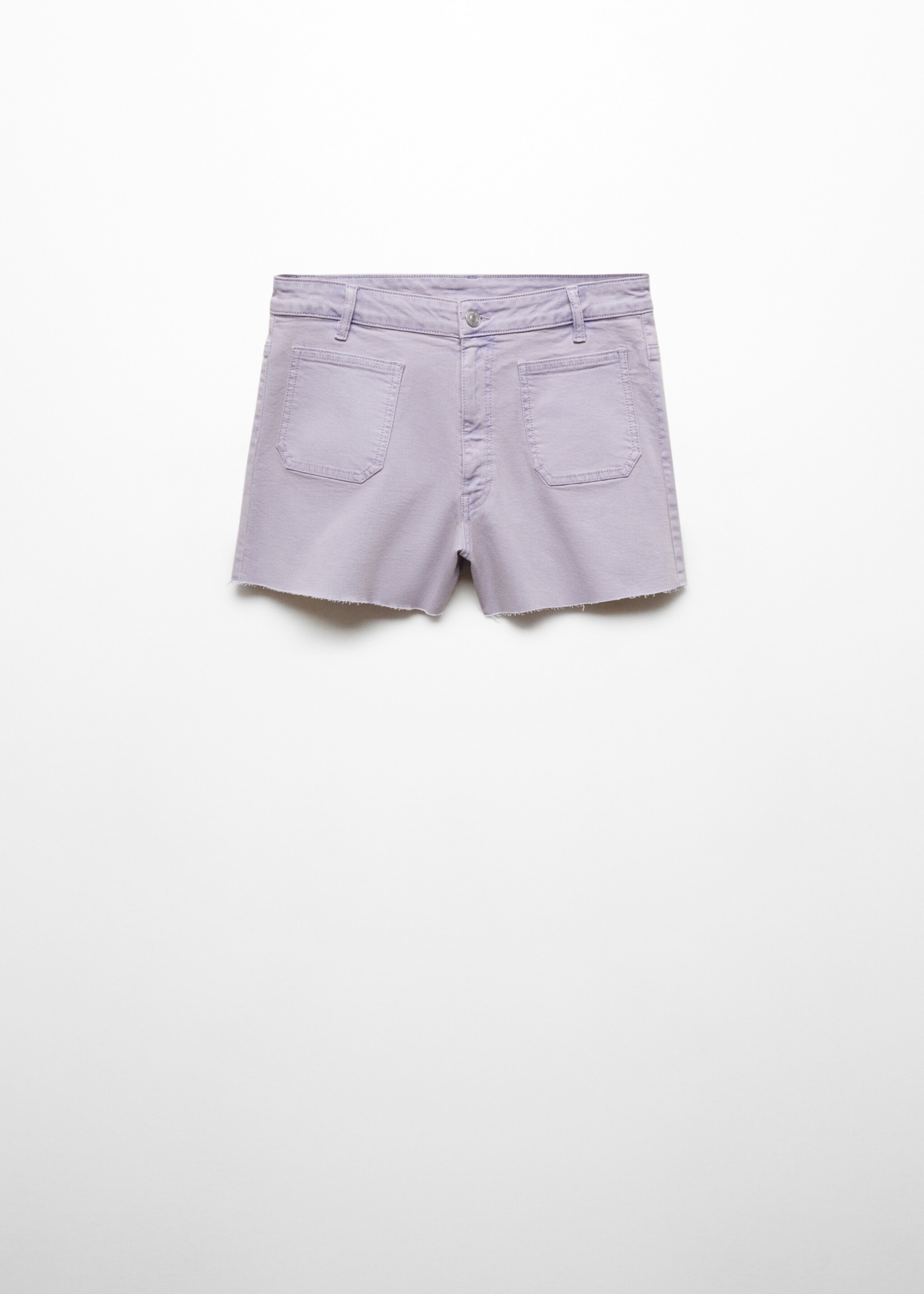 Cotton shorts with pockets - Article without model, Lilac. Ref: 67026016-00.