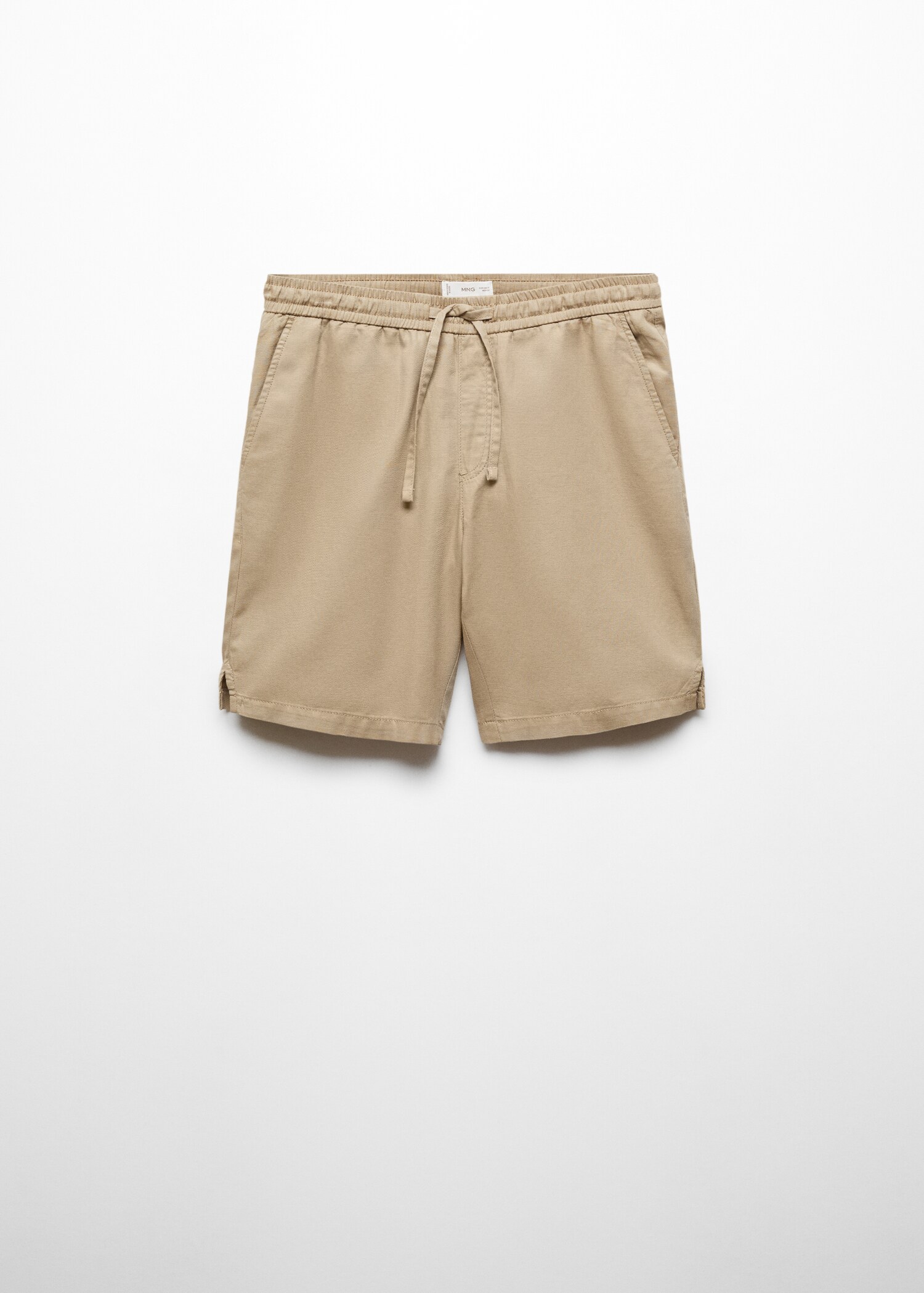 Leinen-Bermudashorts mit Kordelzug - Artikel ohne Model