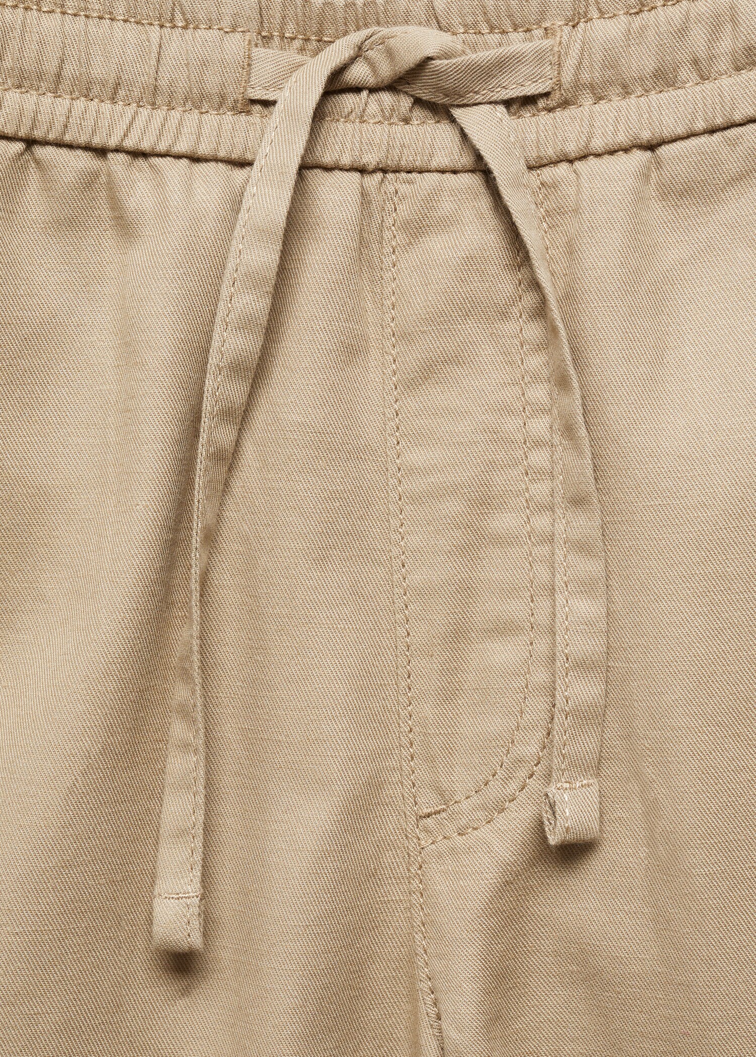 Leinen-Bermudashorts mit Kordelzug - Detail des Artikels 8
