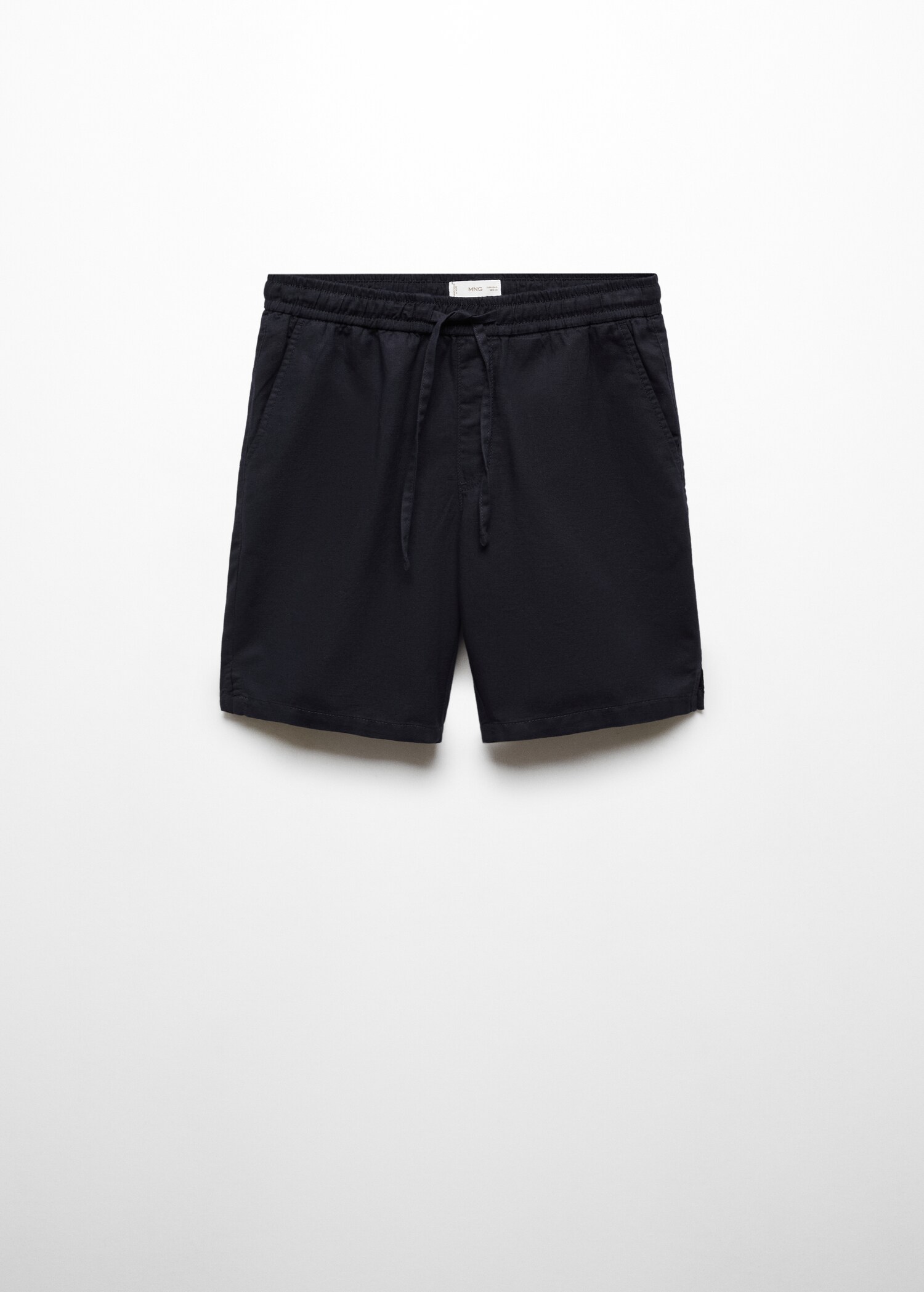 Leinen-Bermudashorts mit Kordelzug - Artikel ohne Model