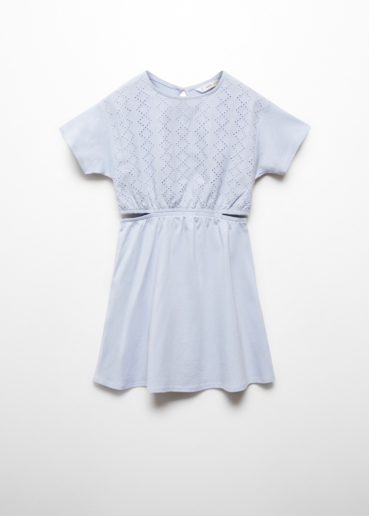 Embroidered dress with side slits - Article without model