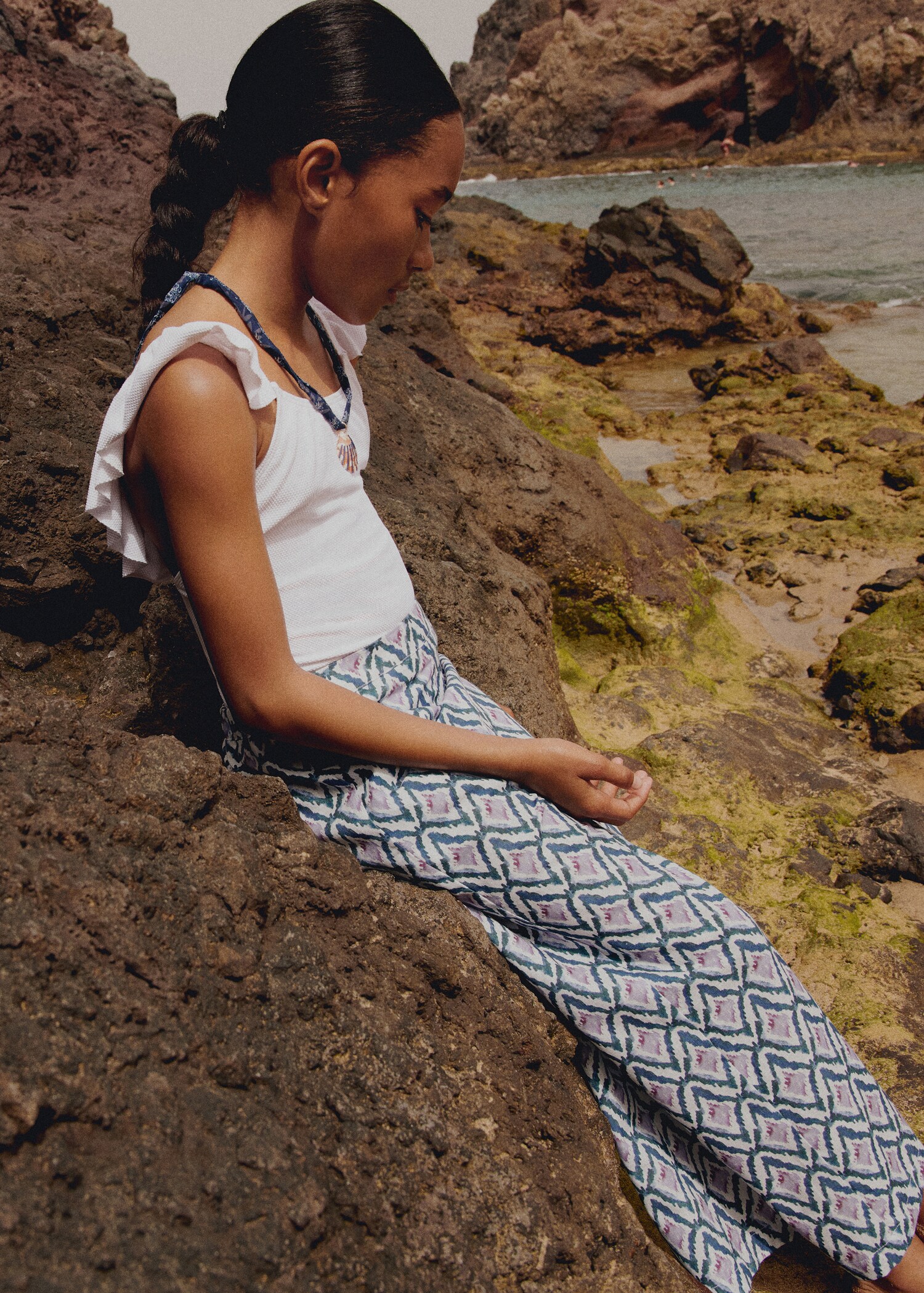 Texture ruffle swimsuit - Details of the article 5