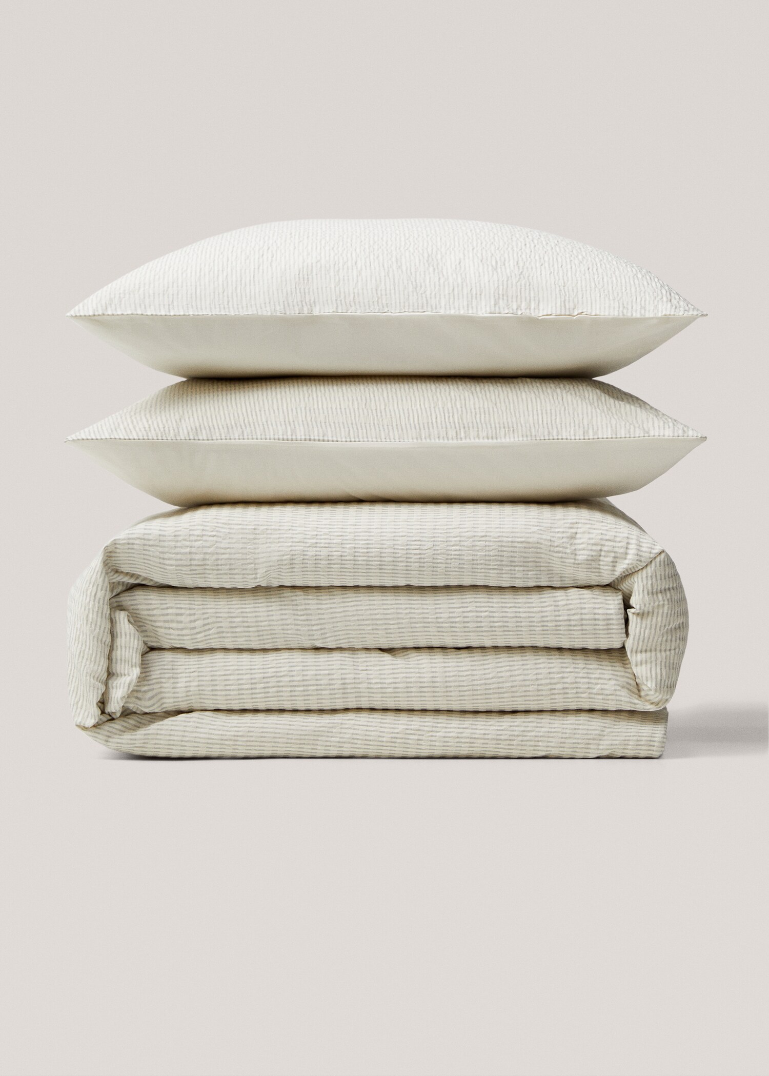 Funda nórdica seersucker raya tejida cama 135cm - Artículo sin modelo