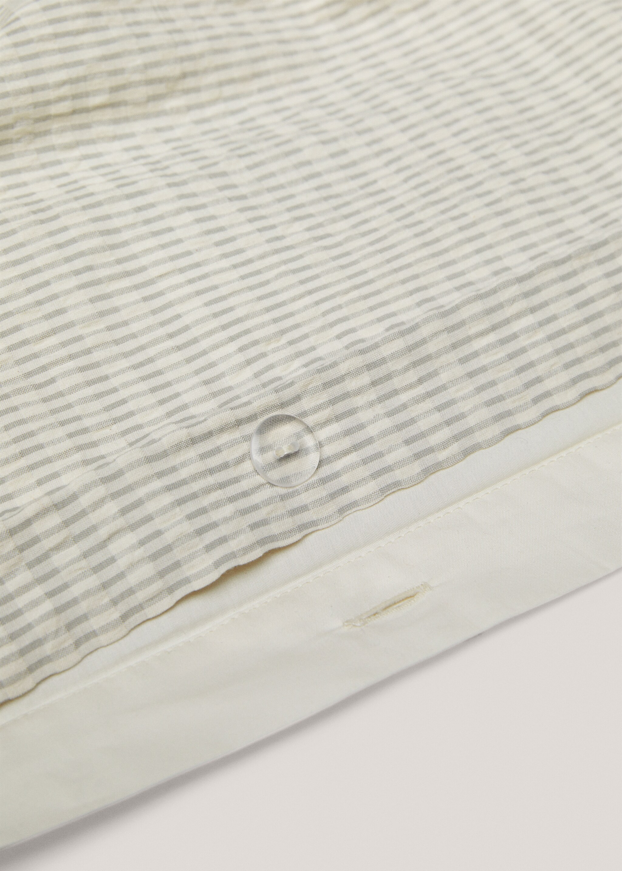 Seersucker dekbedovertrek met ingeweven streep bed 135 cm - Detail van het artikel 1