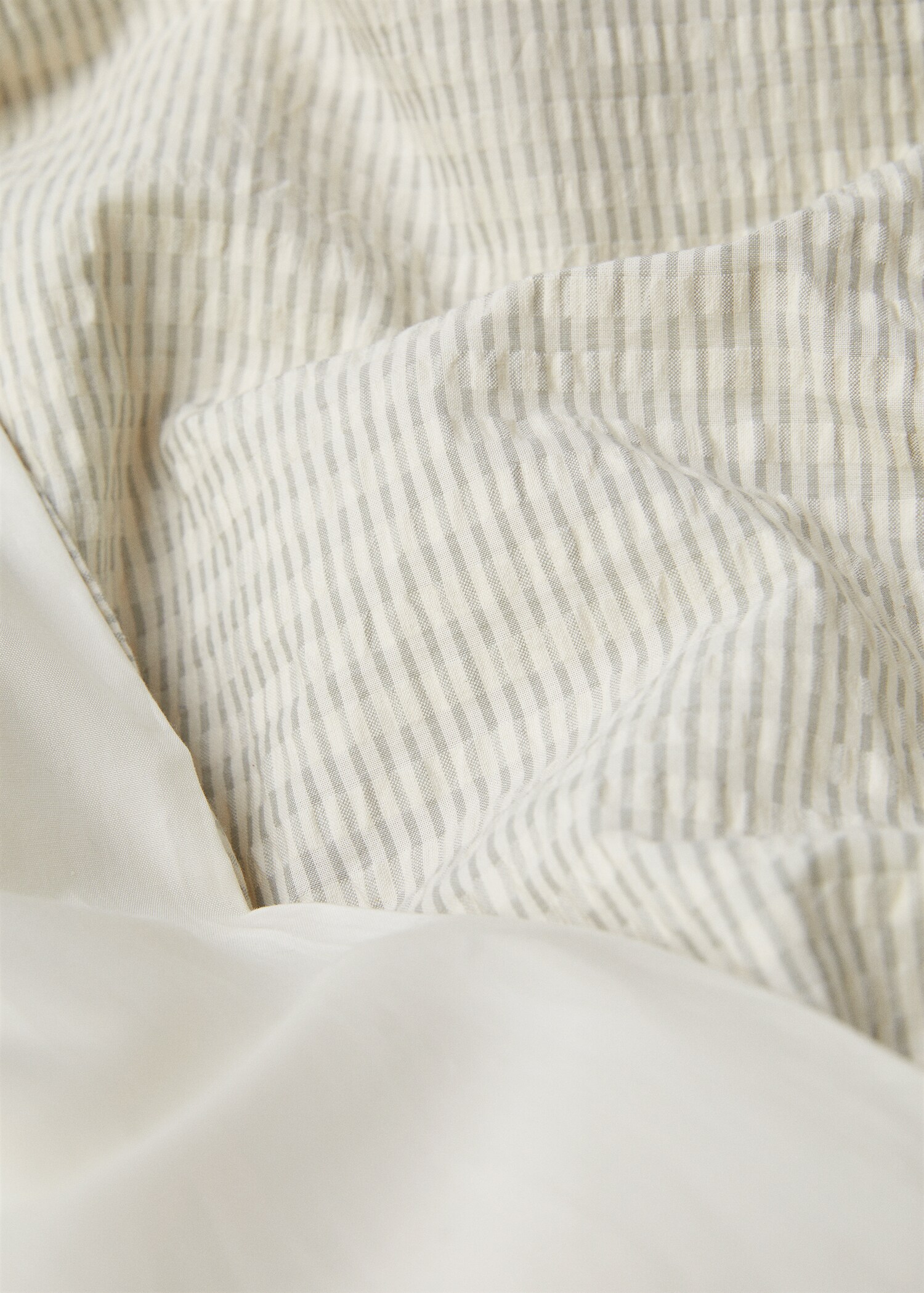 Funda nórdica seersucker raya tejida cama 135cm - Detalle del artículo 2