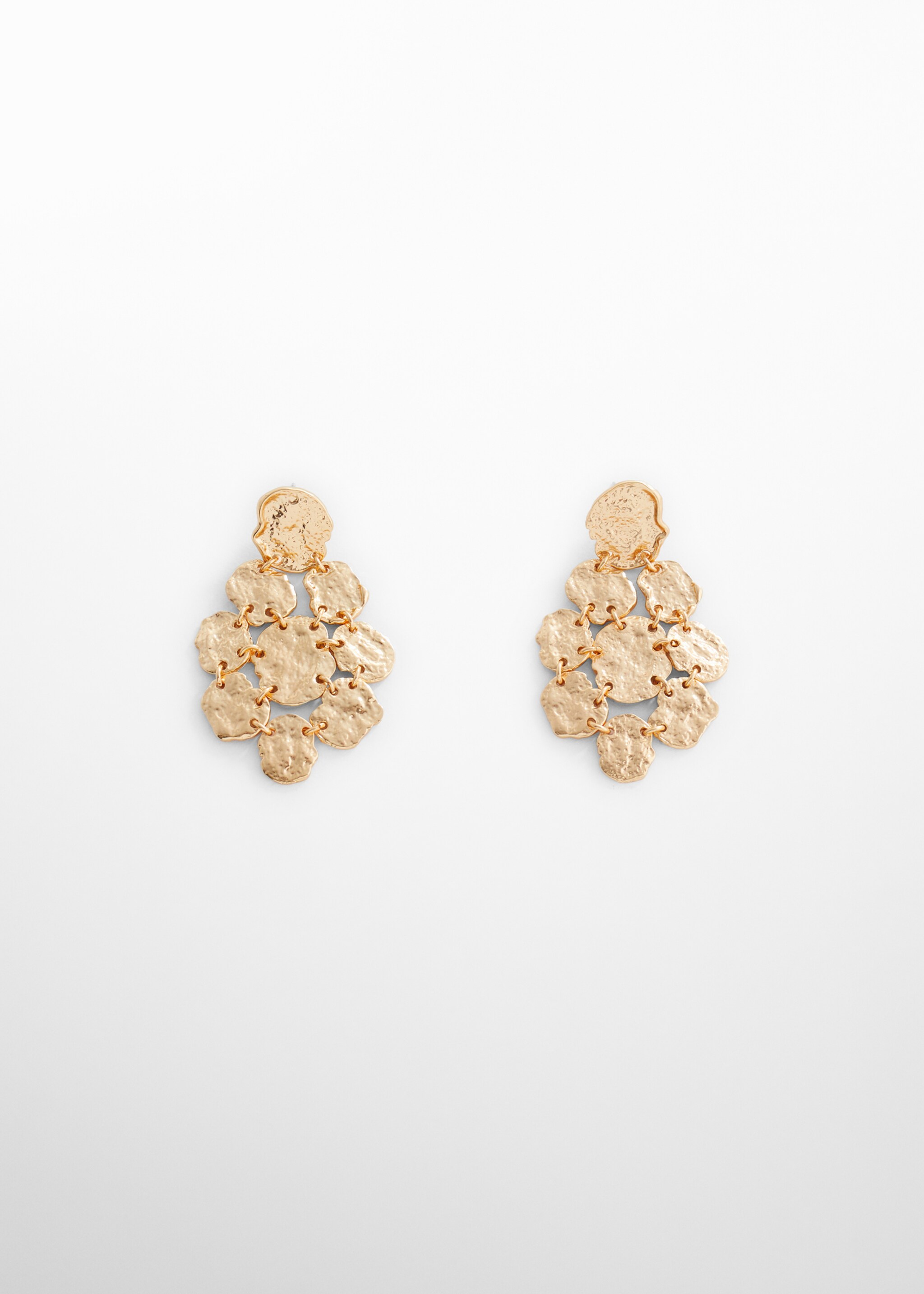 Boucles d'oreilles pièce texturées - Article sans modèle