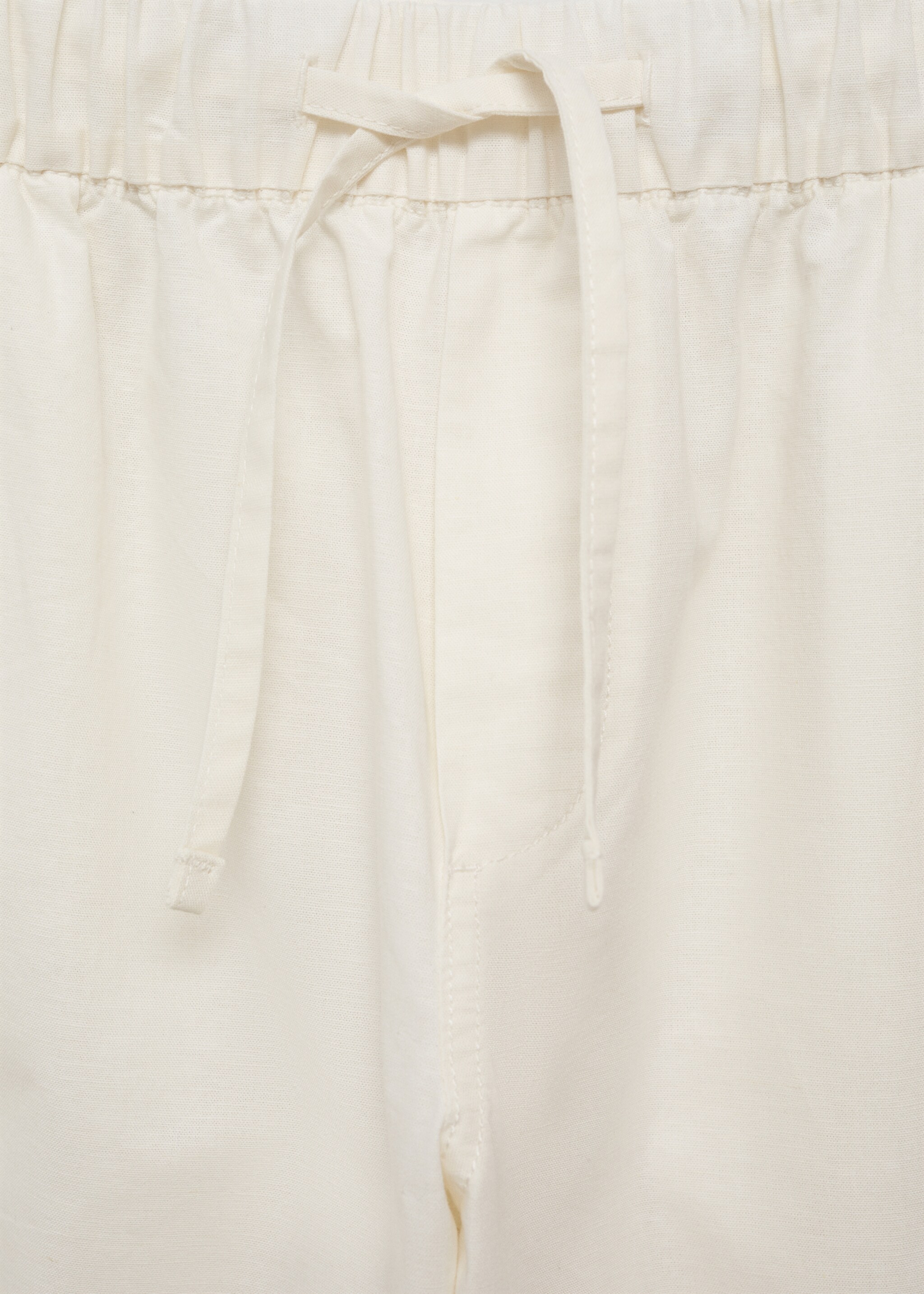 Straight linen-blend trousers - Details of the article 8