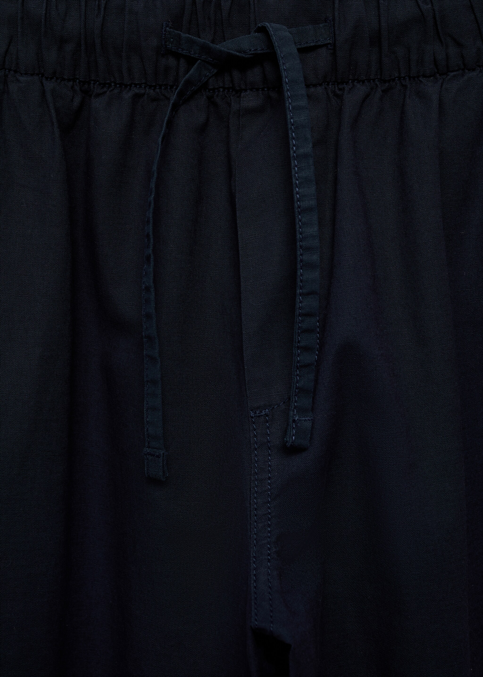Straight linen-blend trousers - Details of the article 8