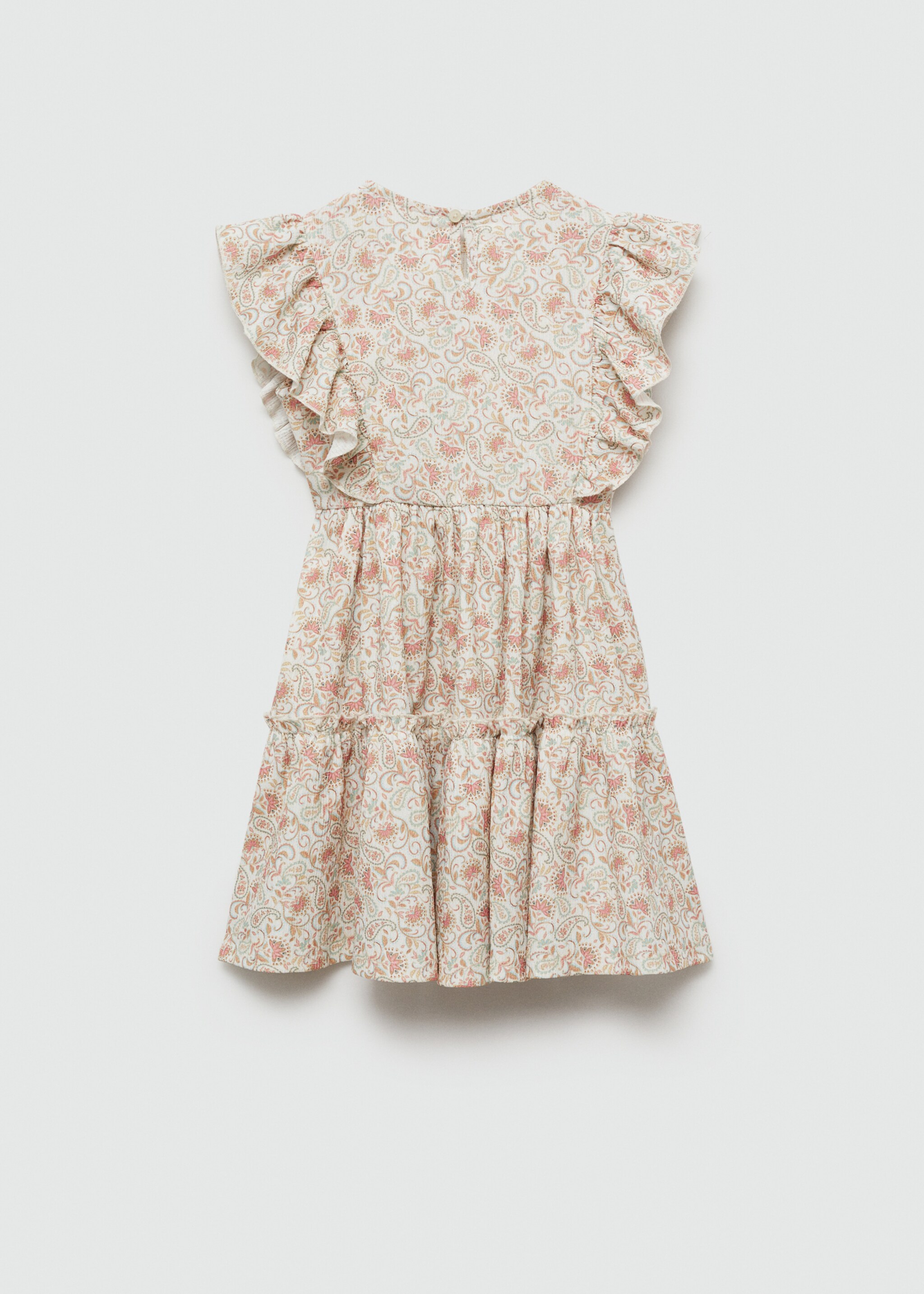 Paisley dress with ruffles - Reverse of the article