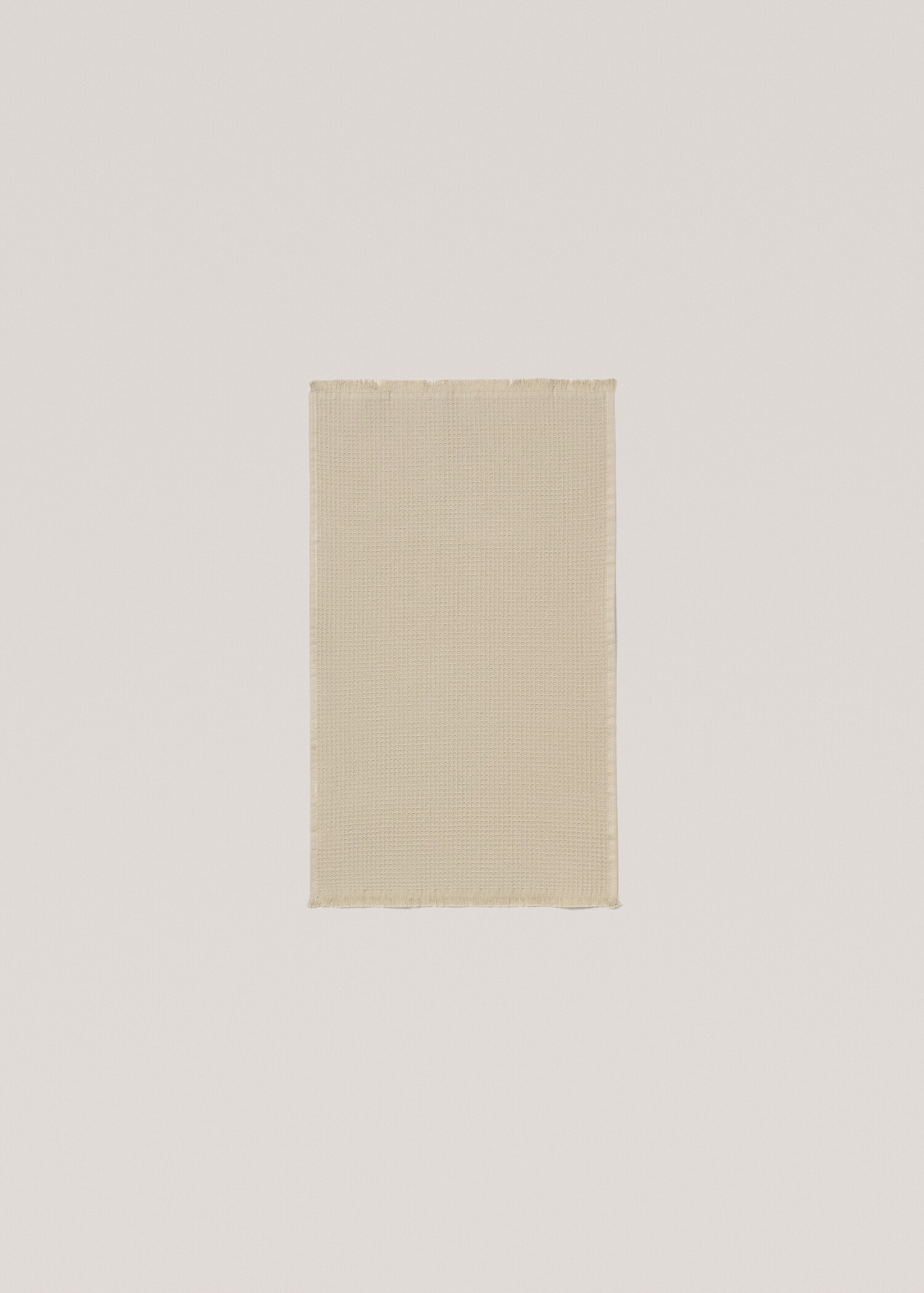 Handduk våfflad bomull fransar 30x50 cm - Artikel utan modell