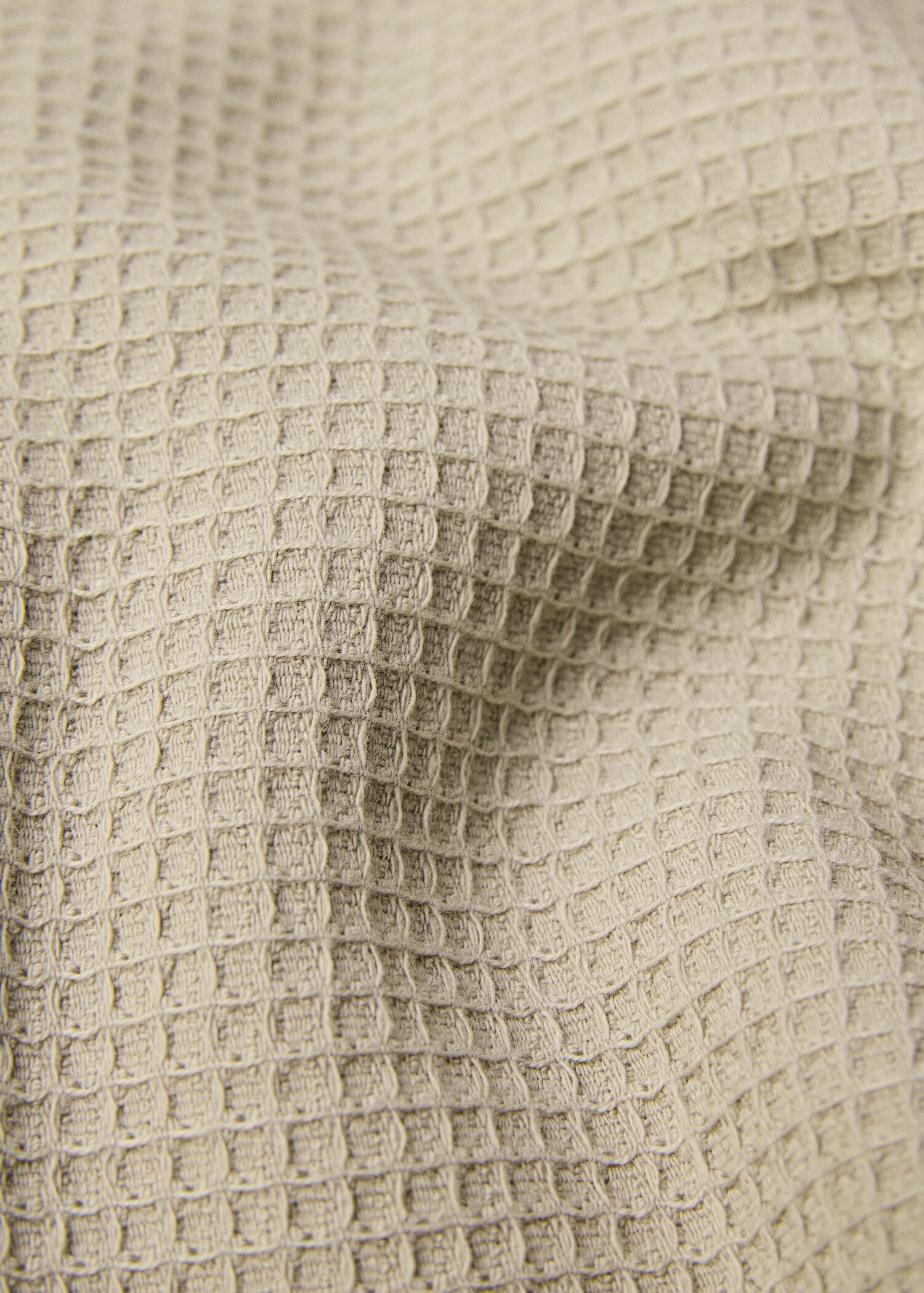 Handduk våfflad bomull fransar 30x50 cm - Detaljer om artikeln 2