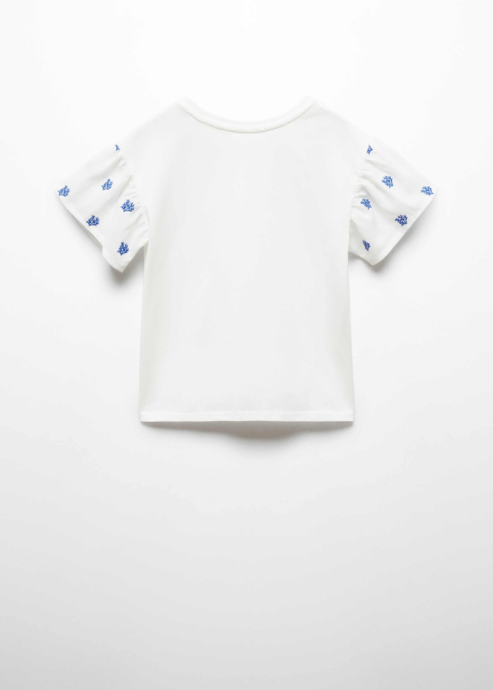 Embroidered short-sleeved t-shirt - Reverse of the article, Off White. Ref: 67026053-00.