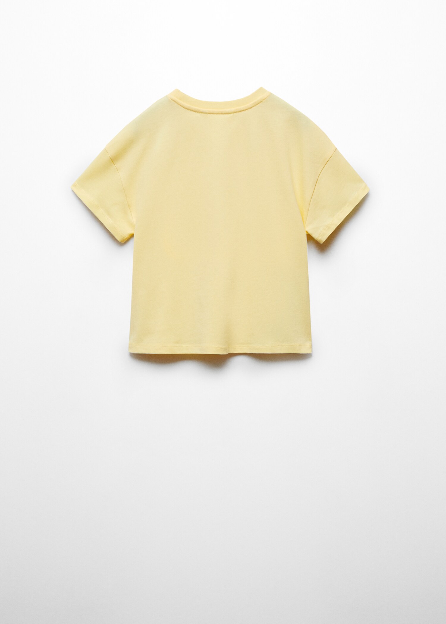 Textured message T-shirt - Reverse of the article