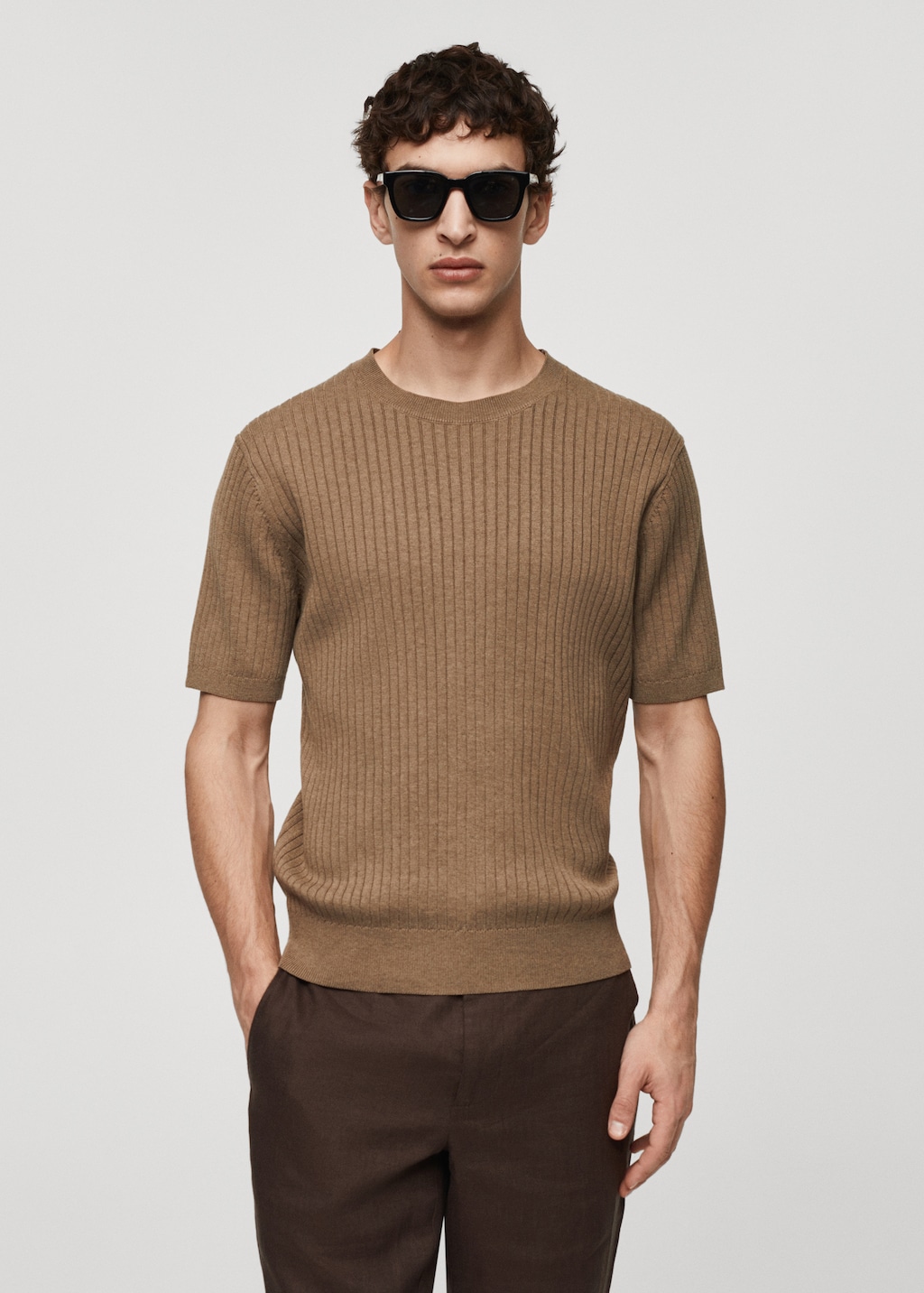 【YOURNUS】Enemy Ribbed Knit T-Shirt KnitTeeGreenBack_6d47439b-8946