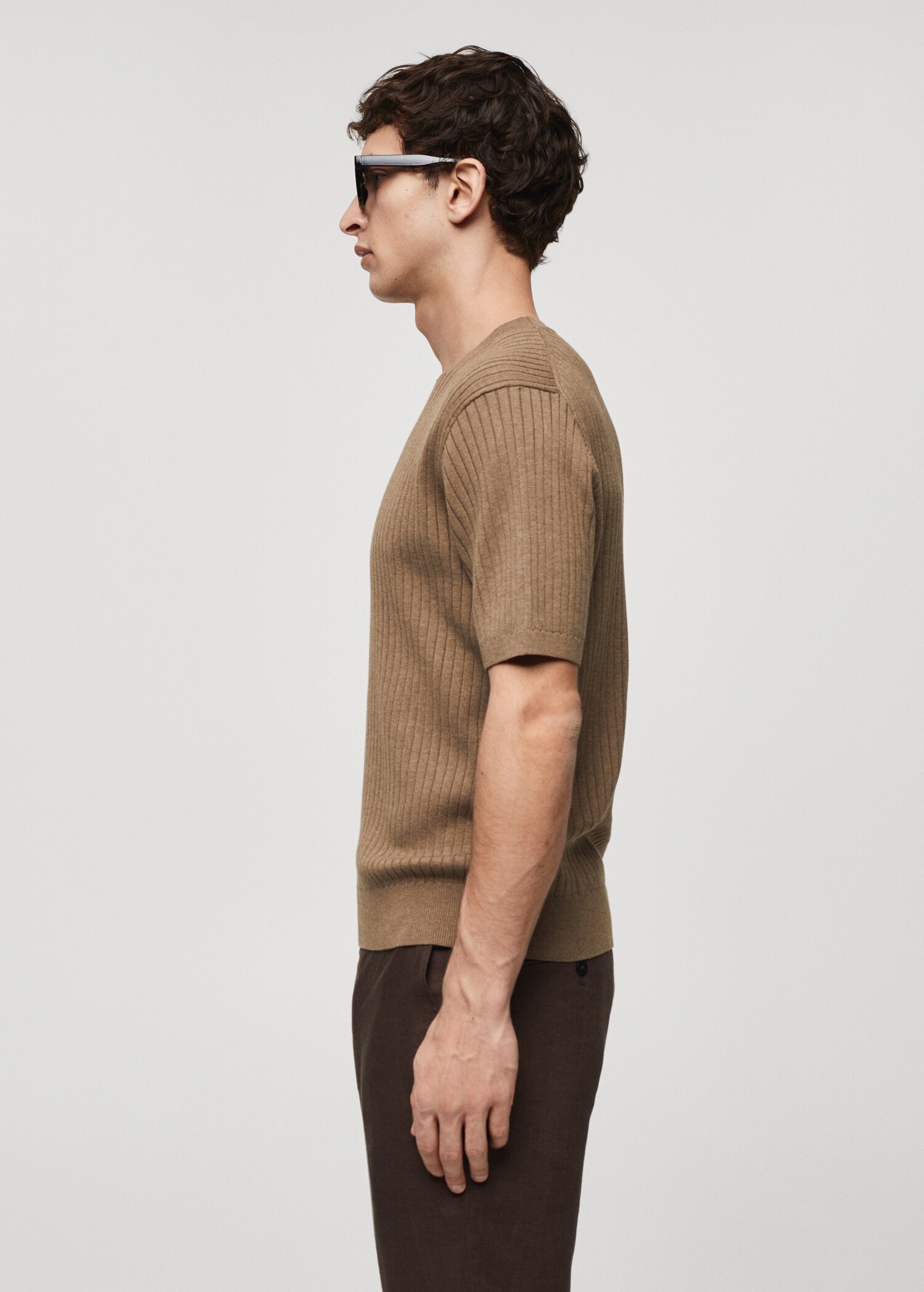 Ribbad t-shirt bomull - Detaljer om artikeln 2