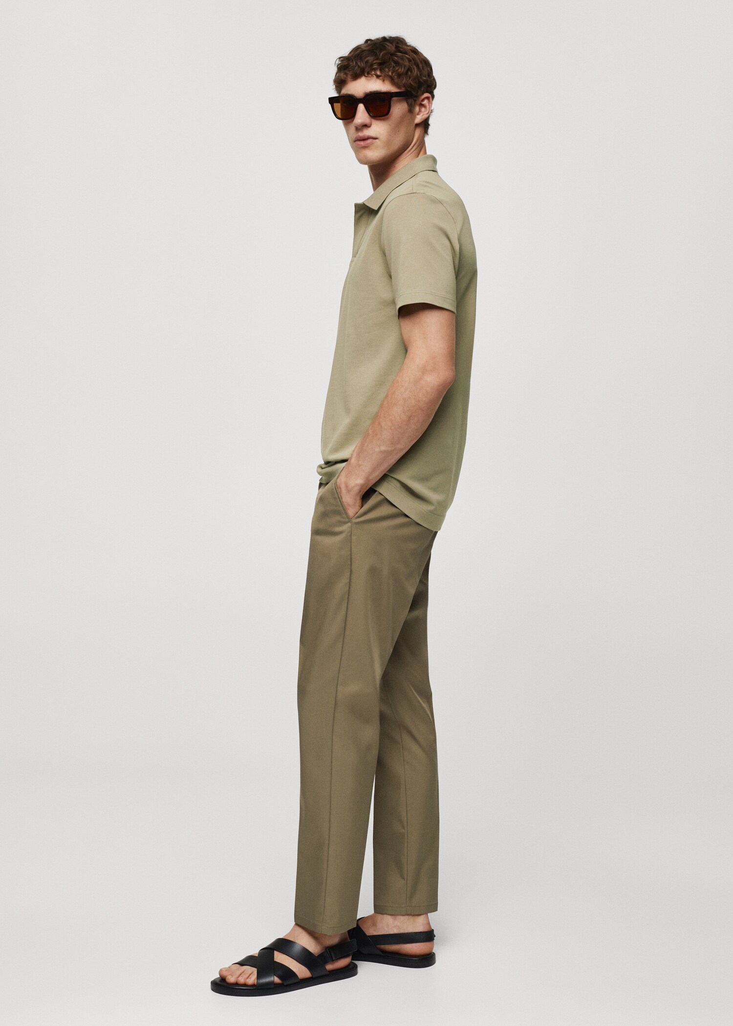 Cotton piqué polo shirt - Details of the article 2