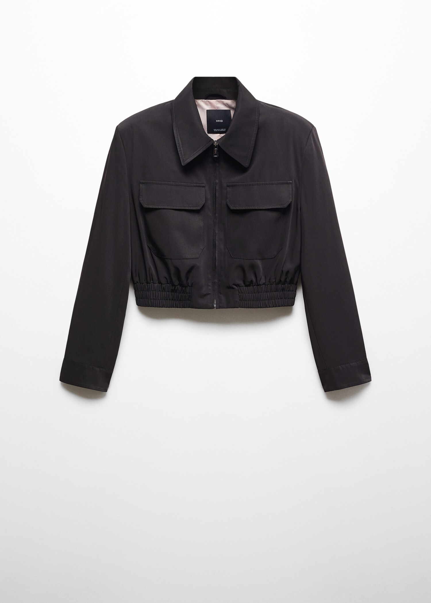 Cropped jacket with pockets - Article without model