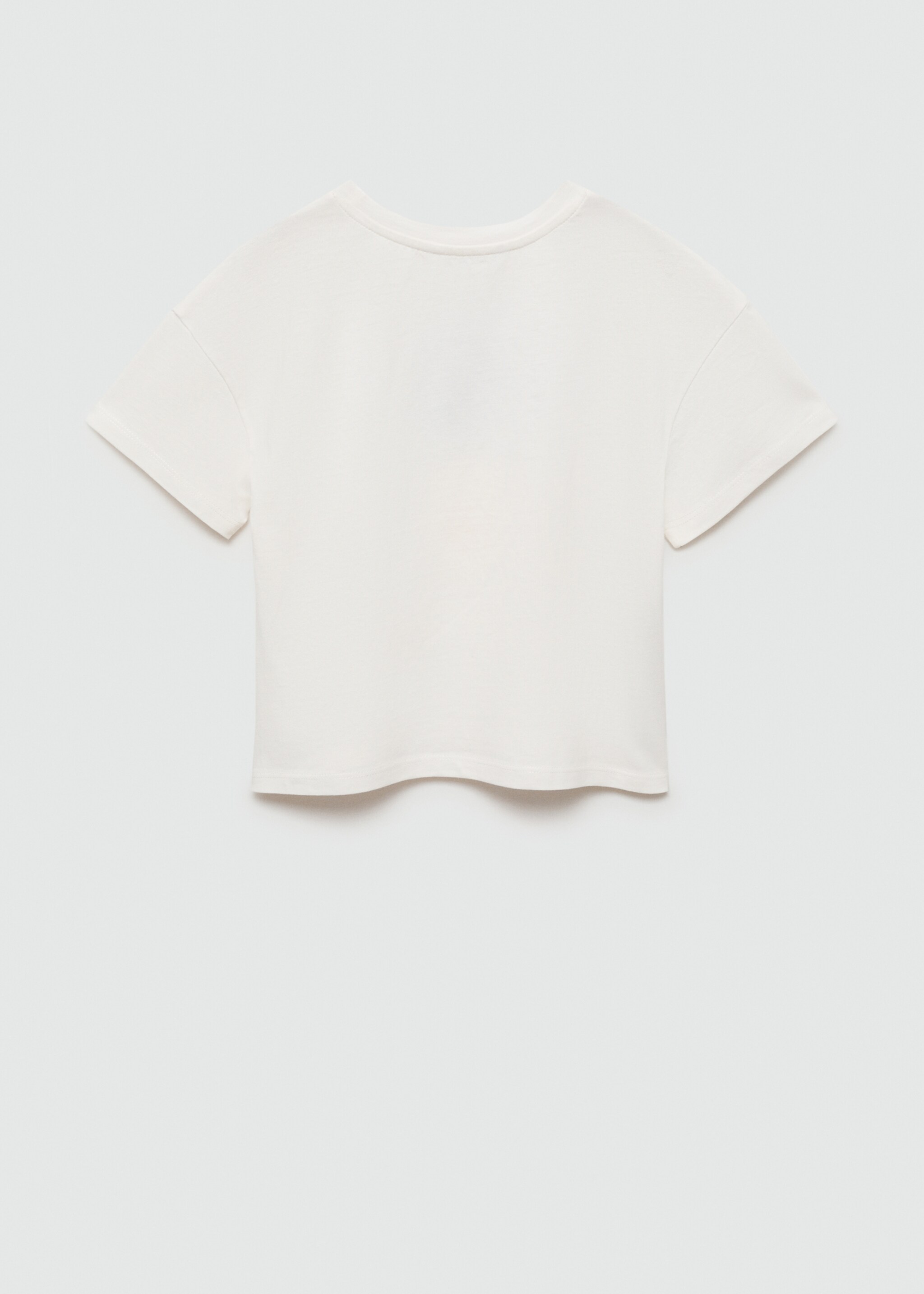 Baumwoll-T-Shirt mit aufgeprägtem Ananas-Muster - Rückseite des Artikels