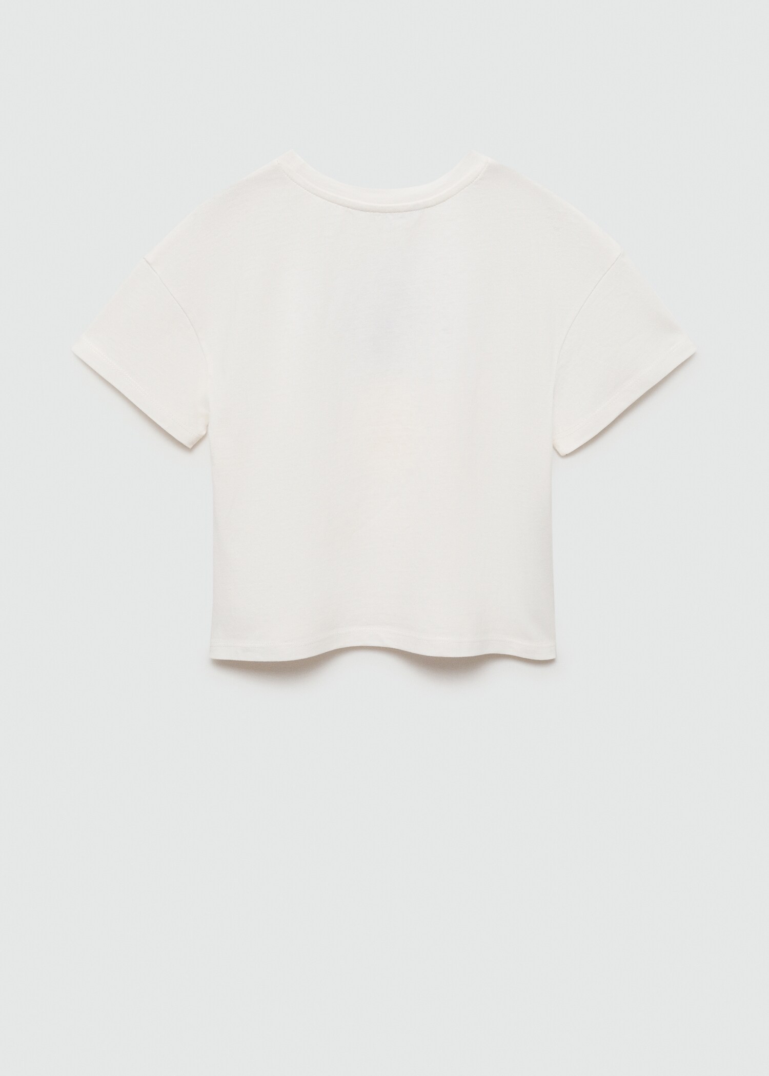 Baumwoll-T-Shirt mit aufgeprägtem Ananas-Muster - Rückseite des Artikels