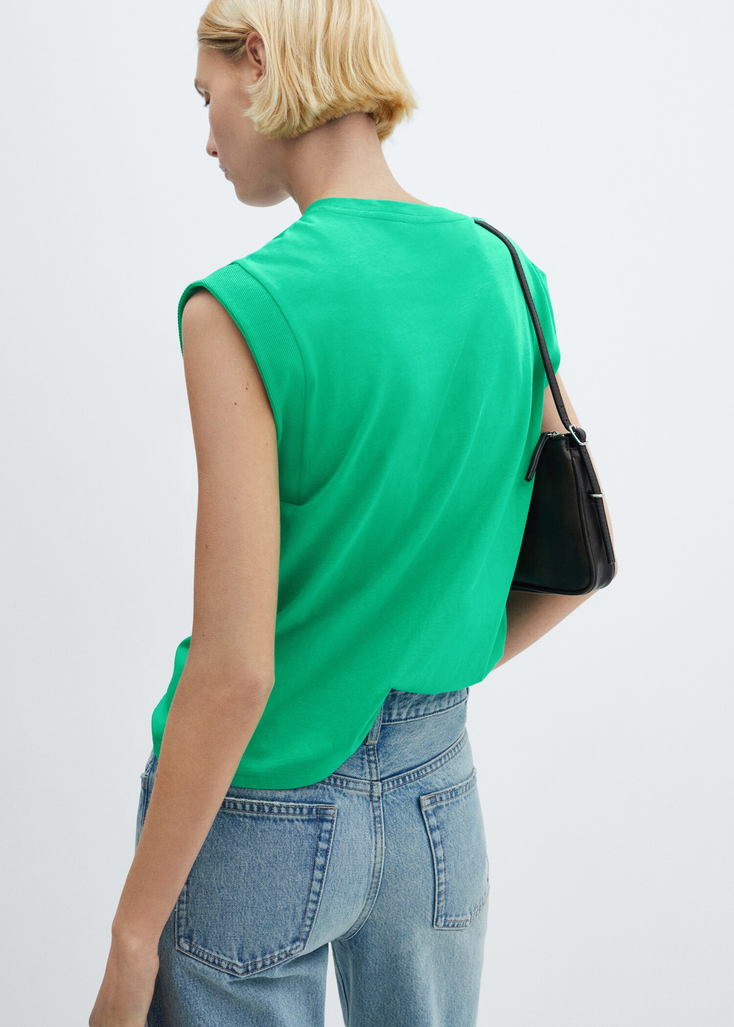 Camiseta algodón cuello redondo - Reverso del artículo