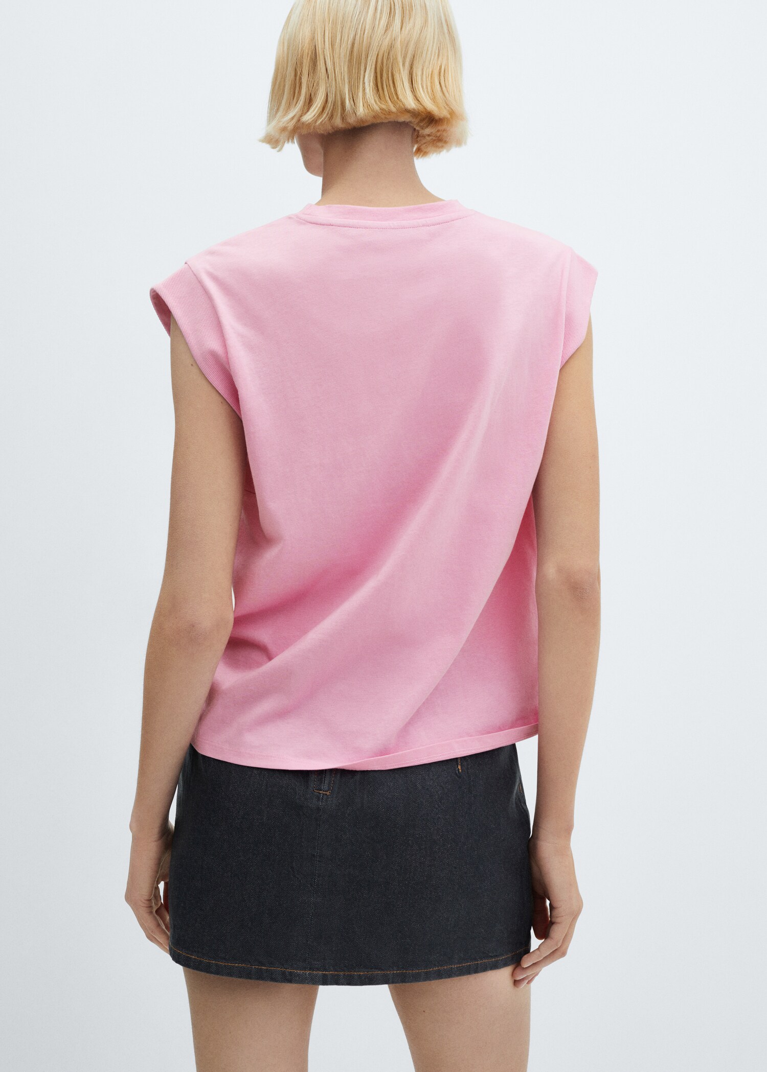 Camiseta algodón cuello redondo - Reverso del artículo