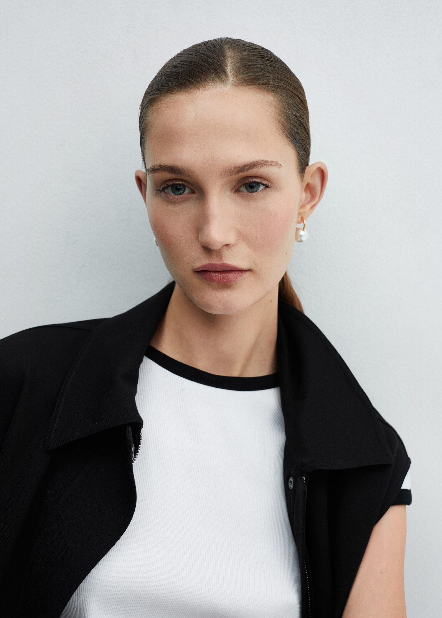Contrast trim T-shirt - Details of the article 1