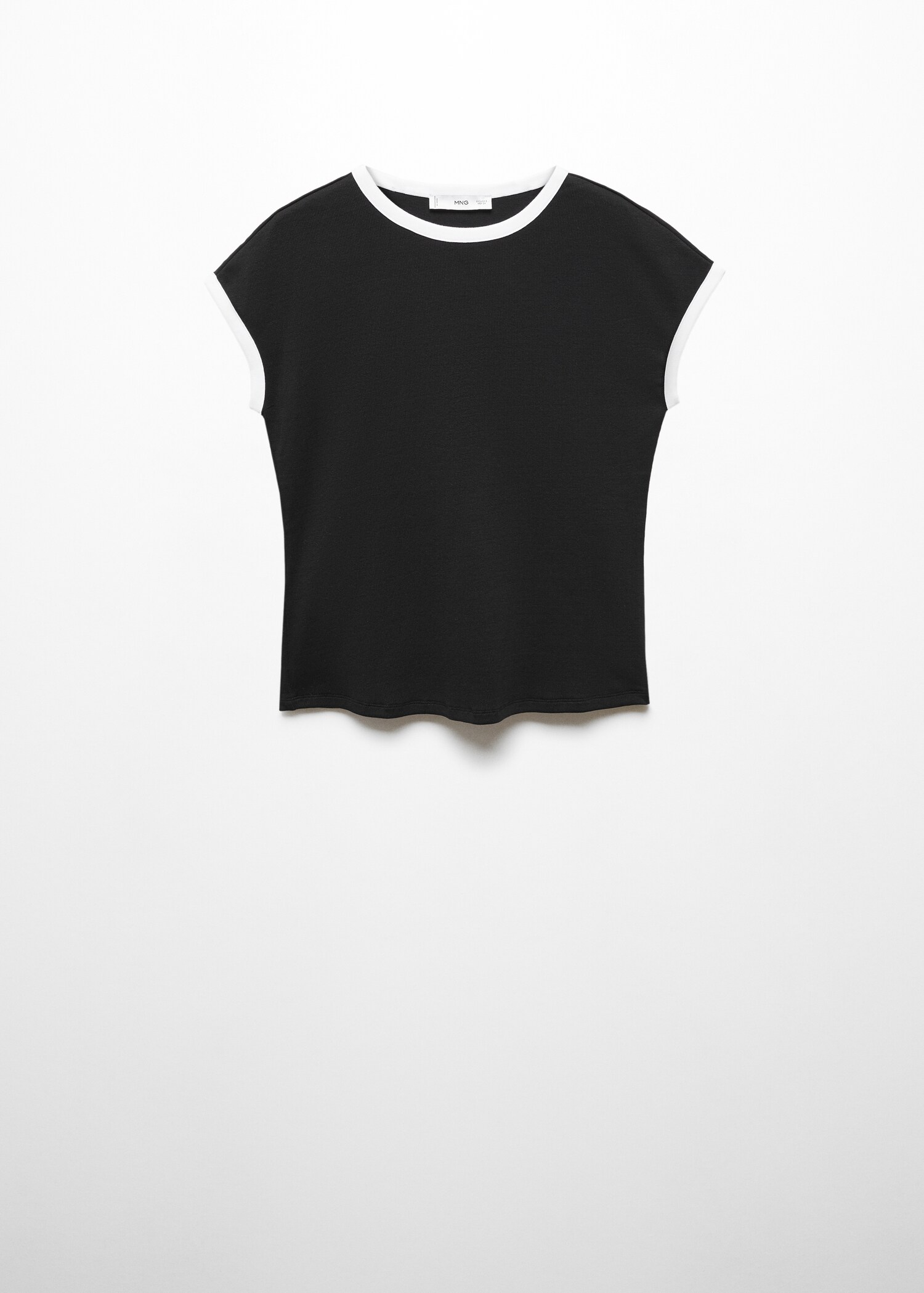 Contrast trim T-shirt - Article without model