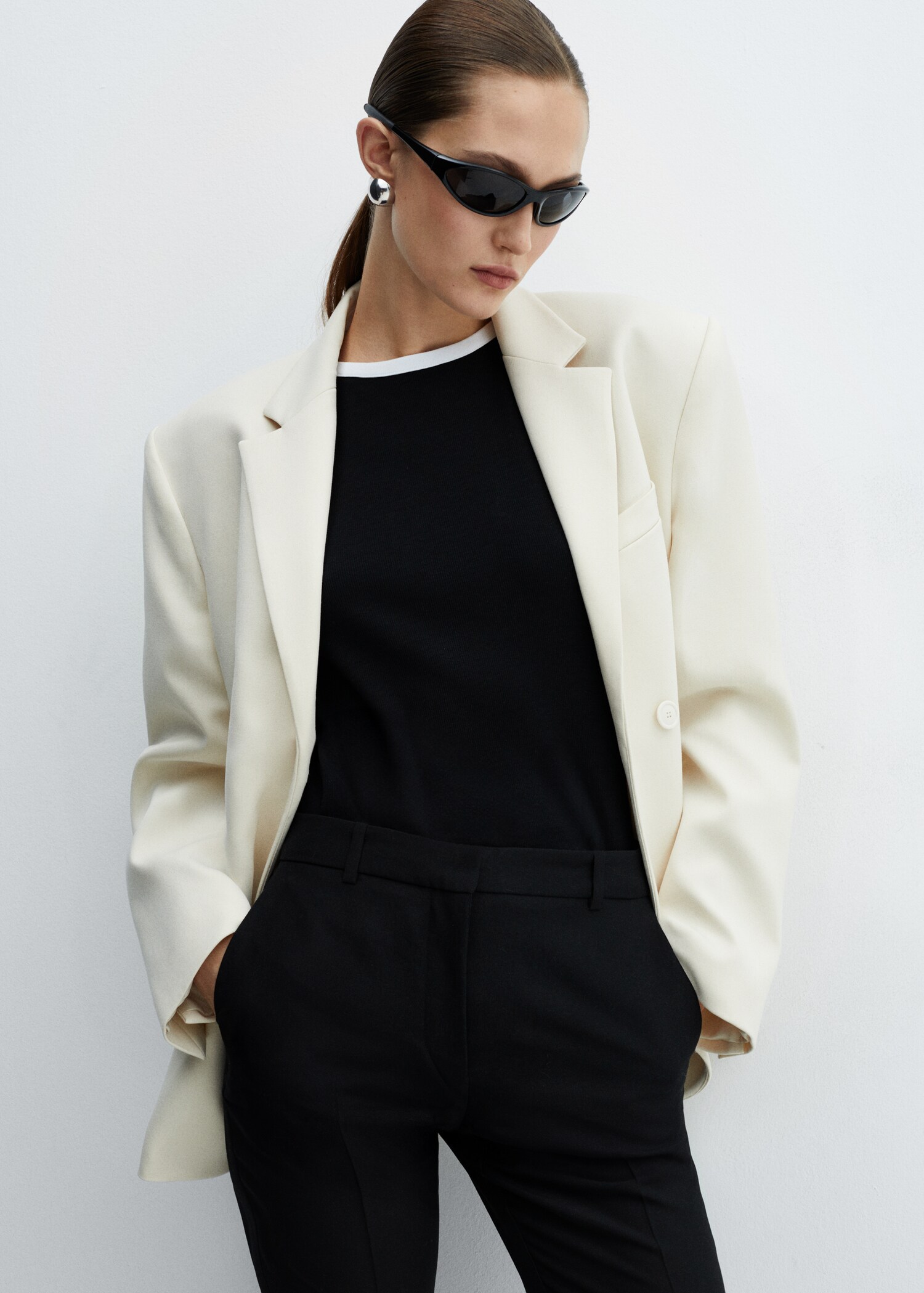 Contrast trim T-shirt - Details of the article 2