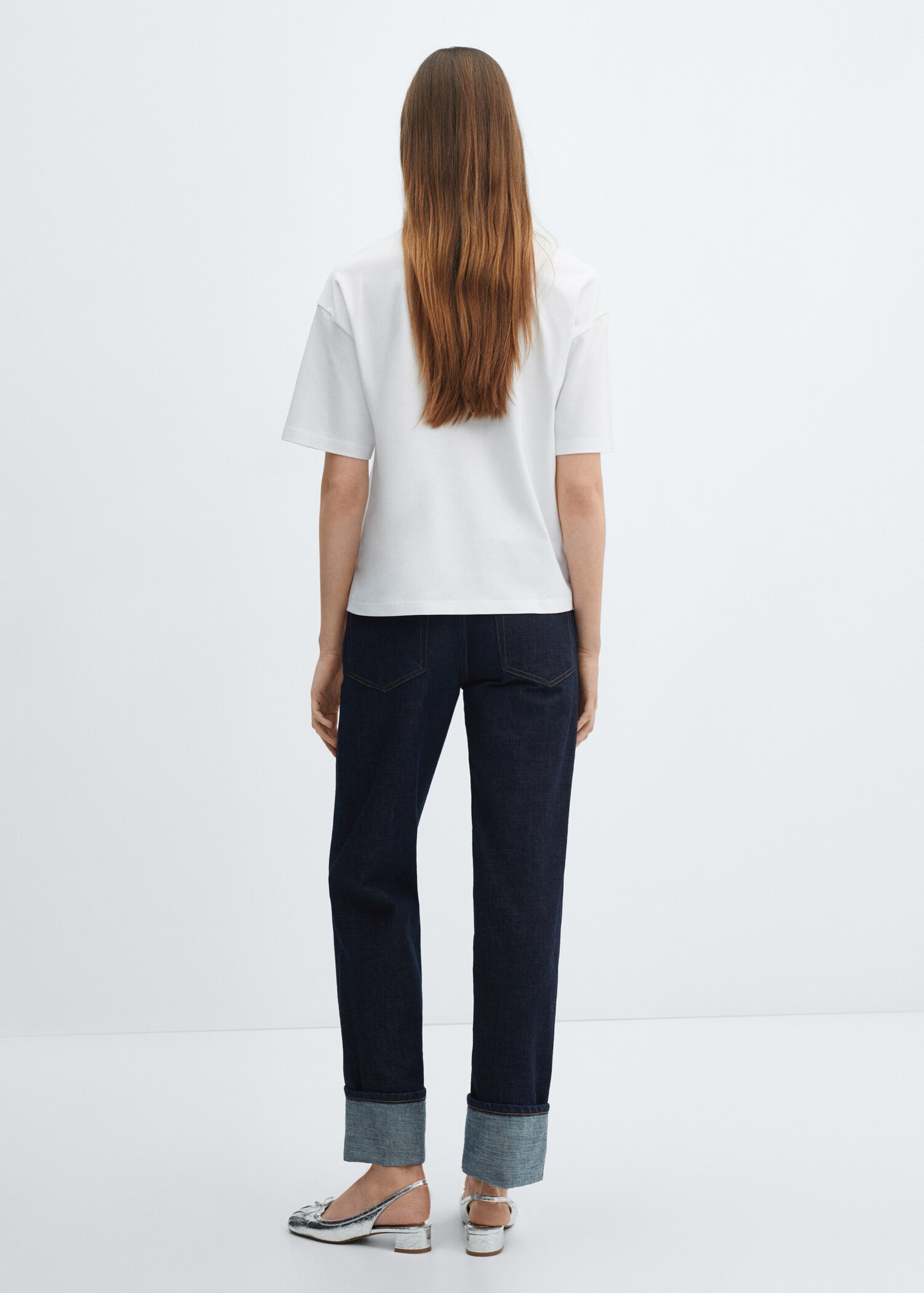 Oversize cotton T-shirt - Reverse of the article