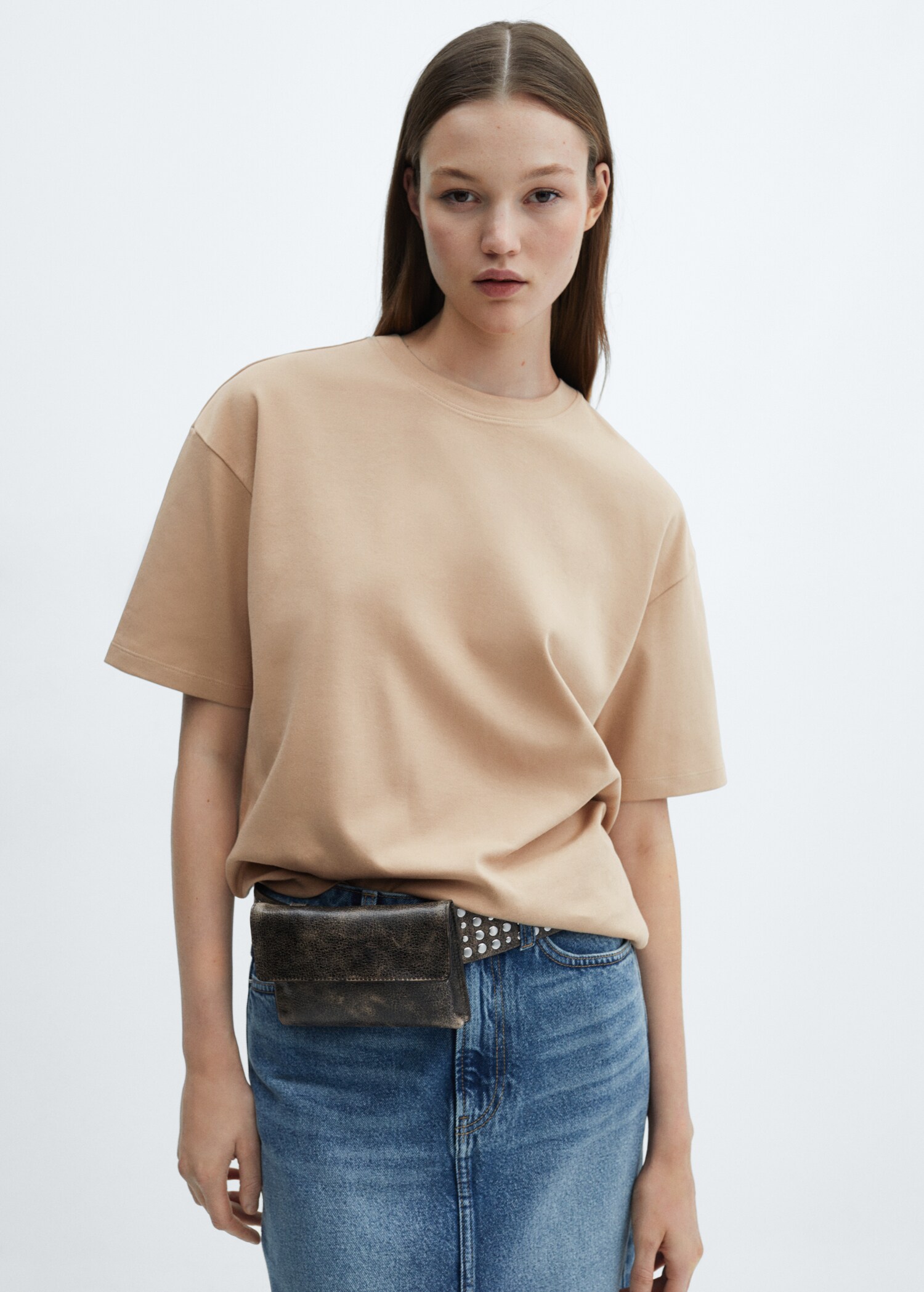 Oversize cotton T-shirt - Medium plane