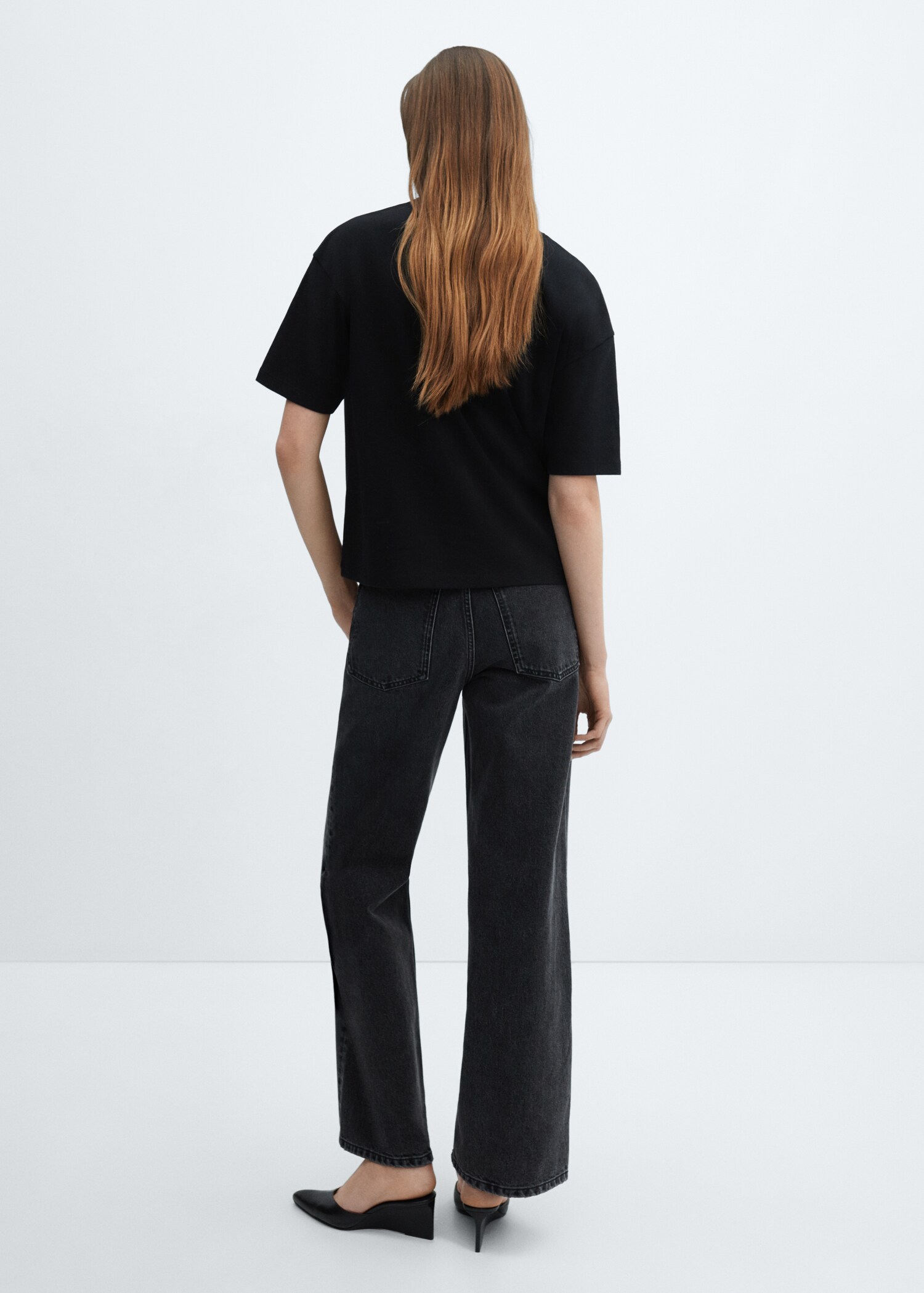 Camiseta oversize algodón - Reverso del artículo