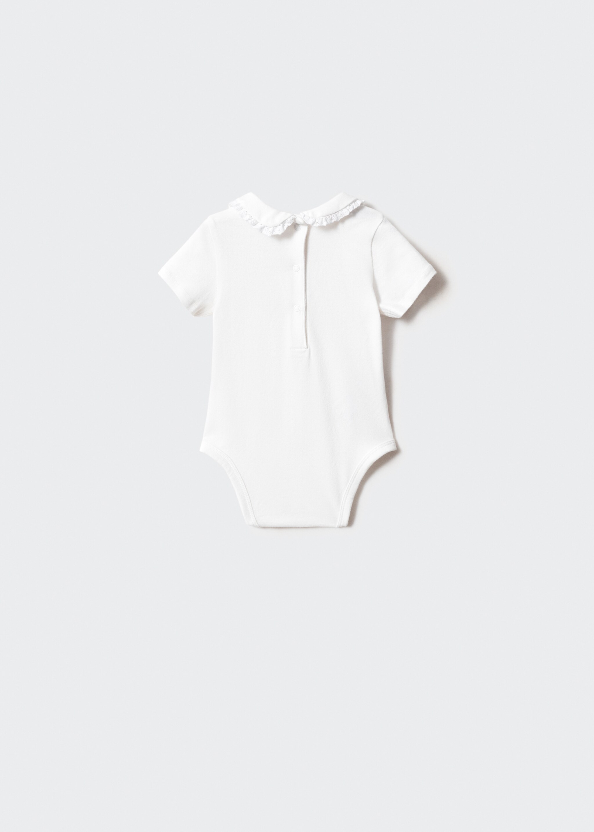 Short sleeve bodysuit - Reverse of the article, Off White. Ref: 67026332-00.