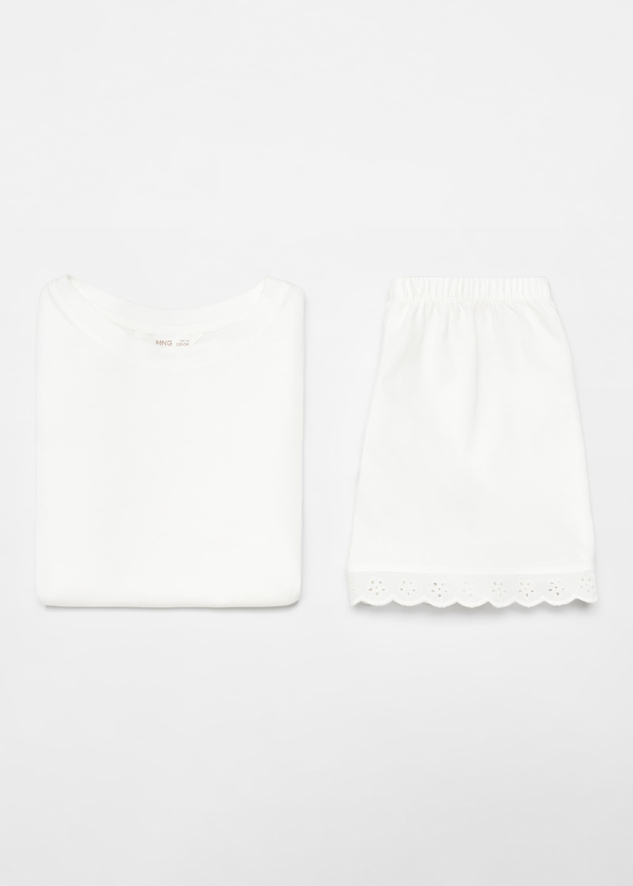 Ruffled cotton pyjamas - Details of the article 8