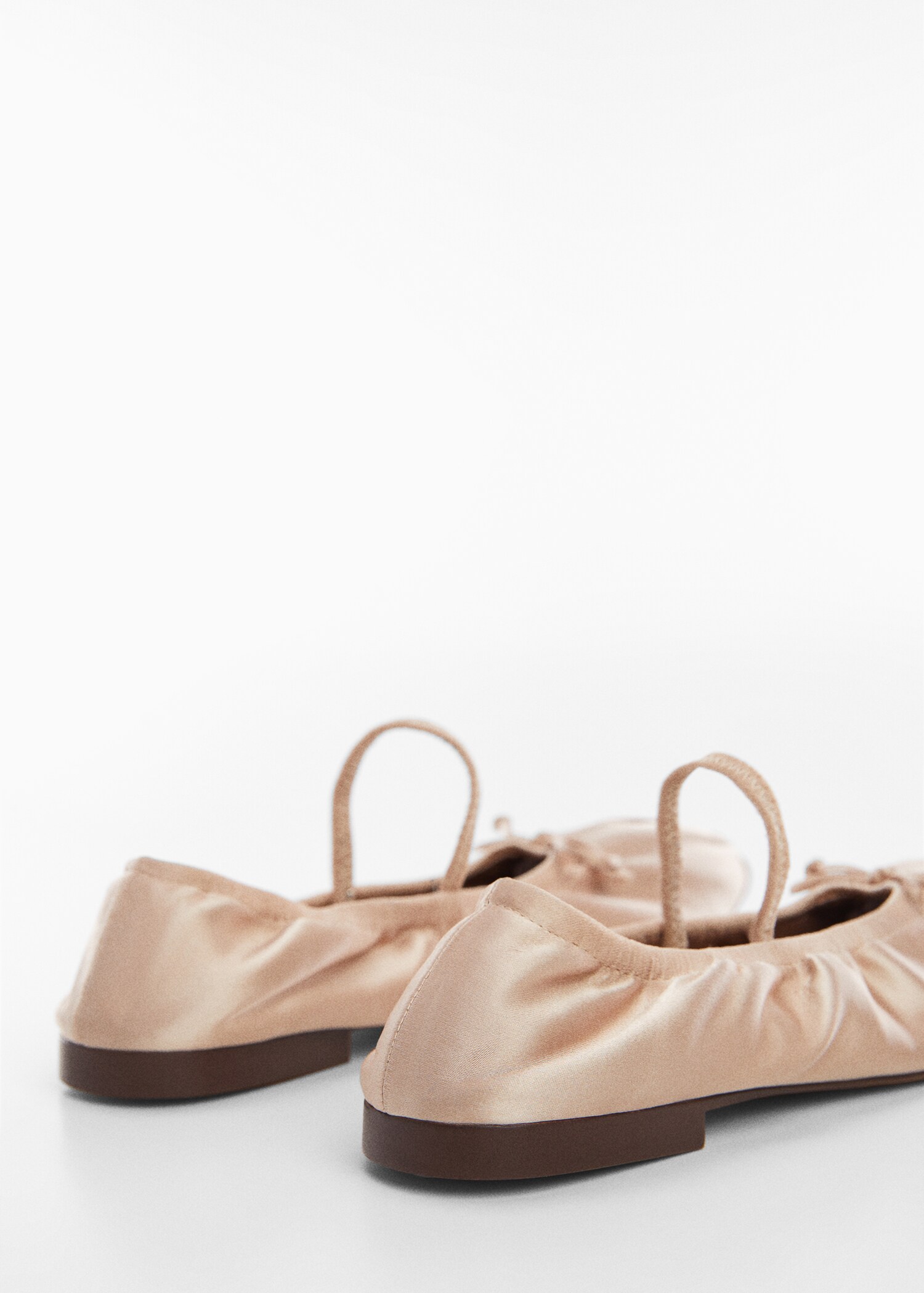 Elastic satin ballet flats - Details of the article 1