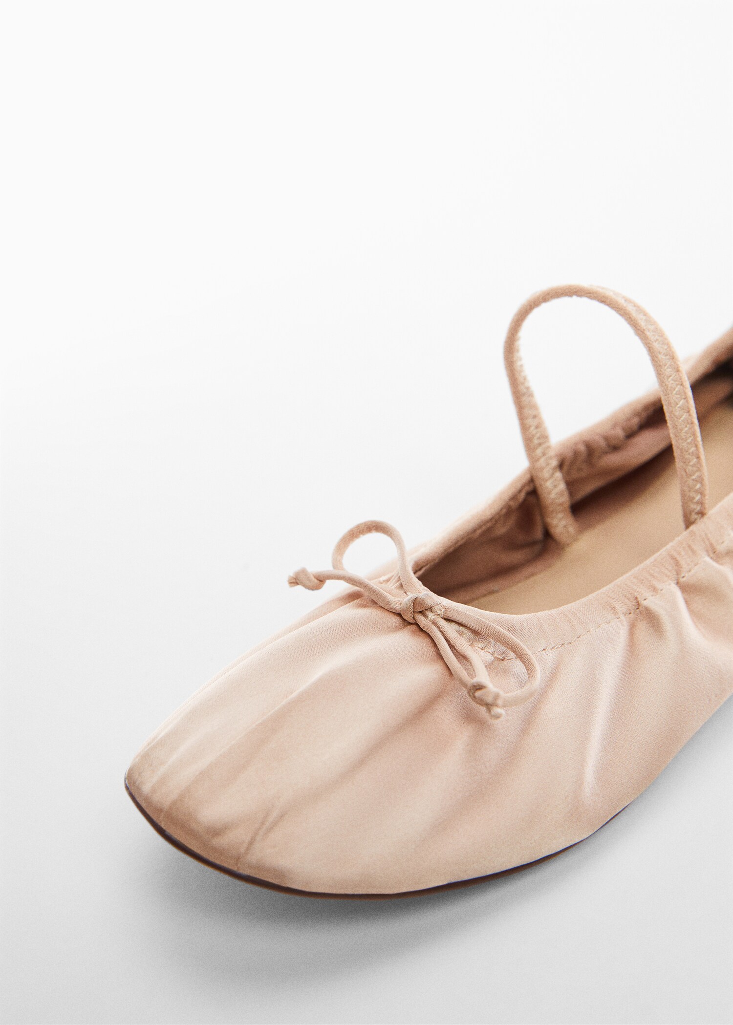 Elastic satin ballet flats - Details of the article 2